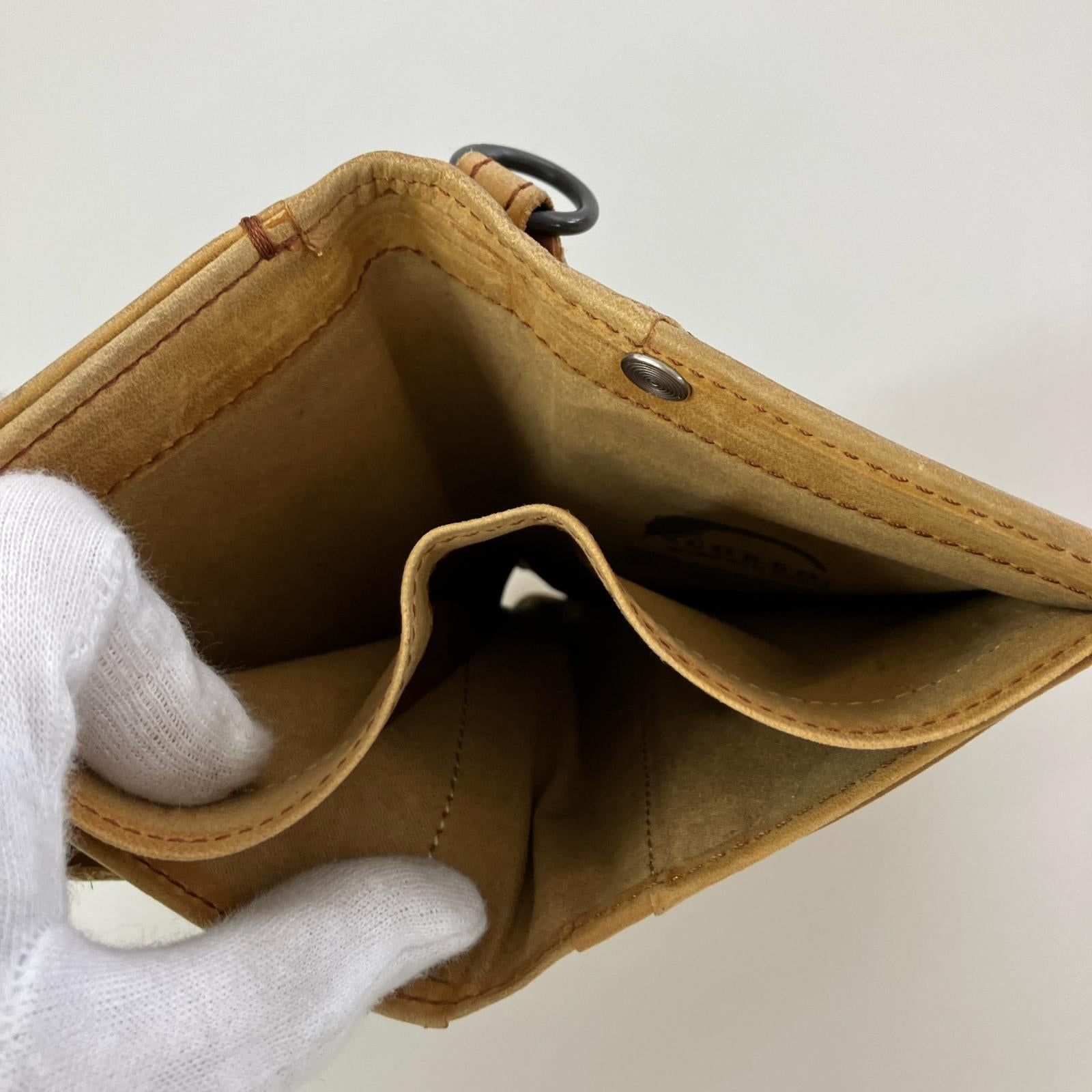 コンパクトウォレット レザーコンパクトウォレット 茶 ブラウン