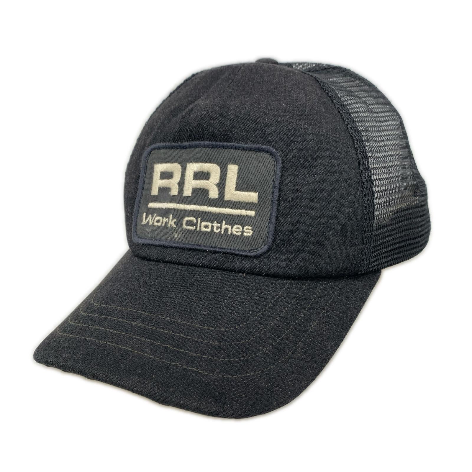 キャップ RRL Work Clothes トラッカー メッシュ キャップ ブラック
