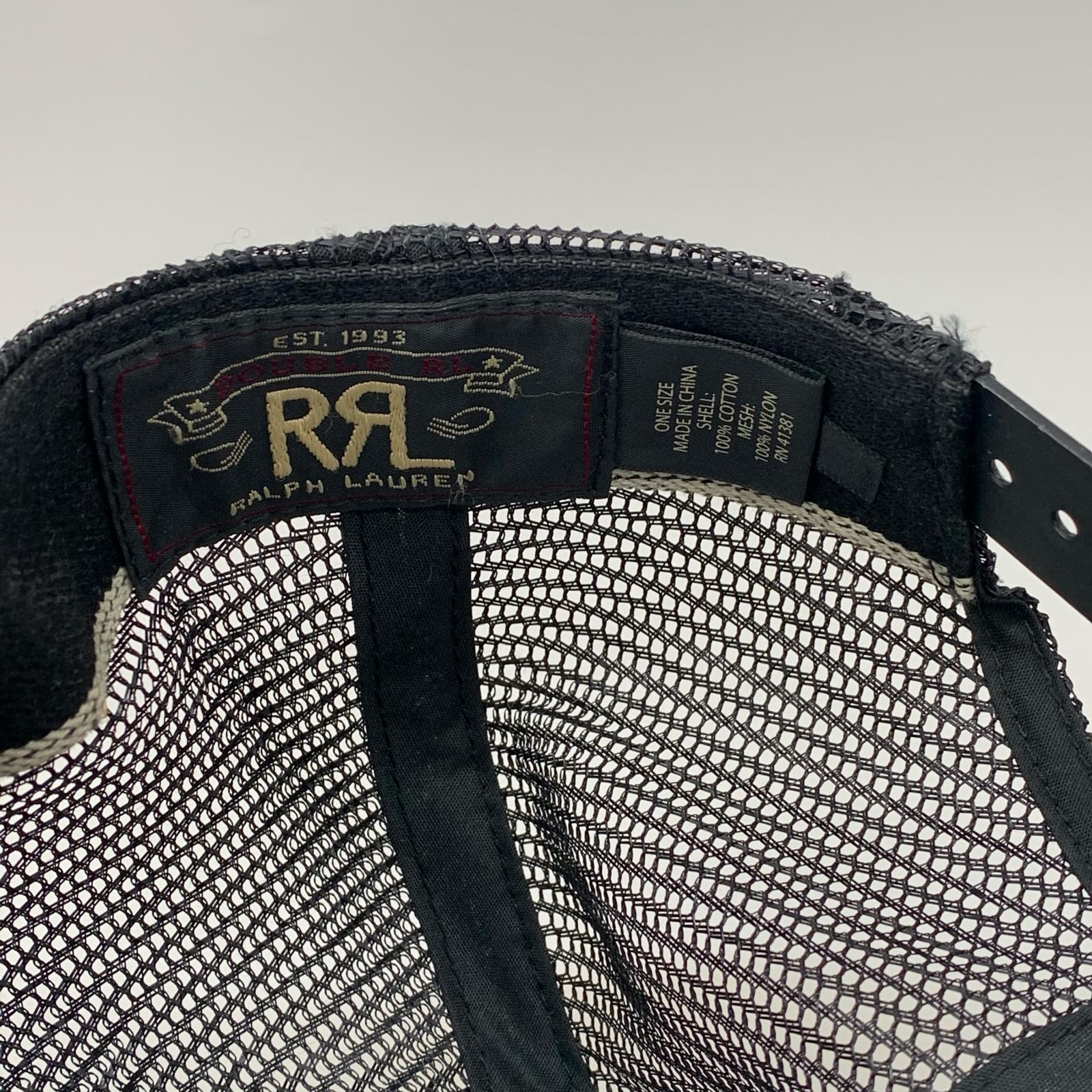 キャップ RRL Work Clothes トラッカー メッシュ キャップ ブラック