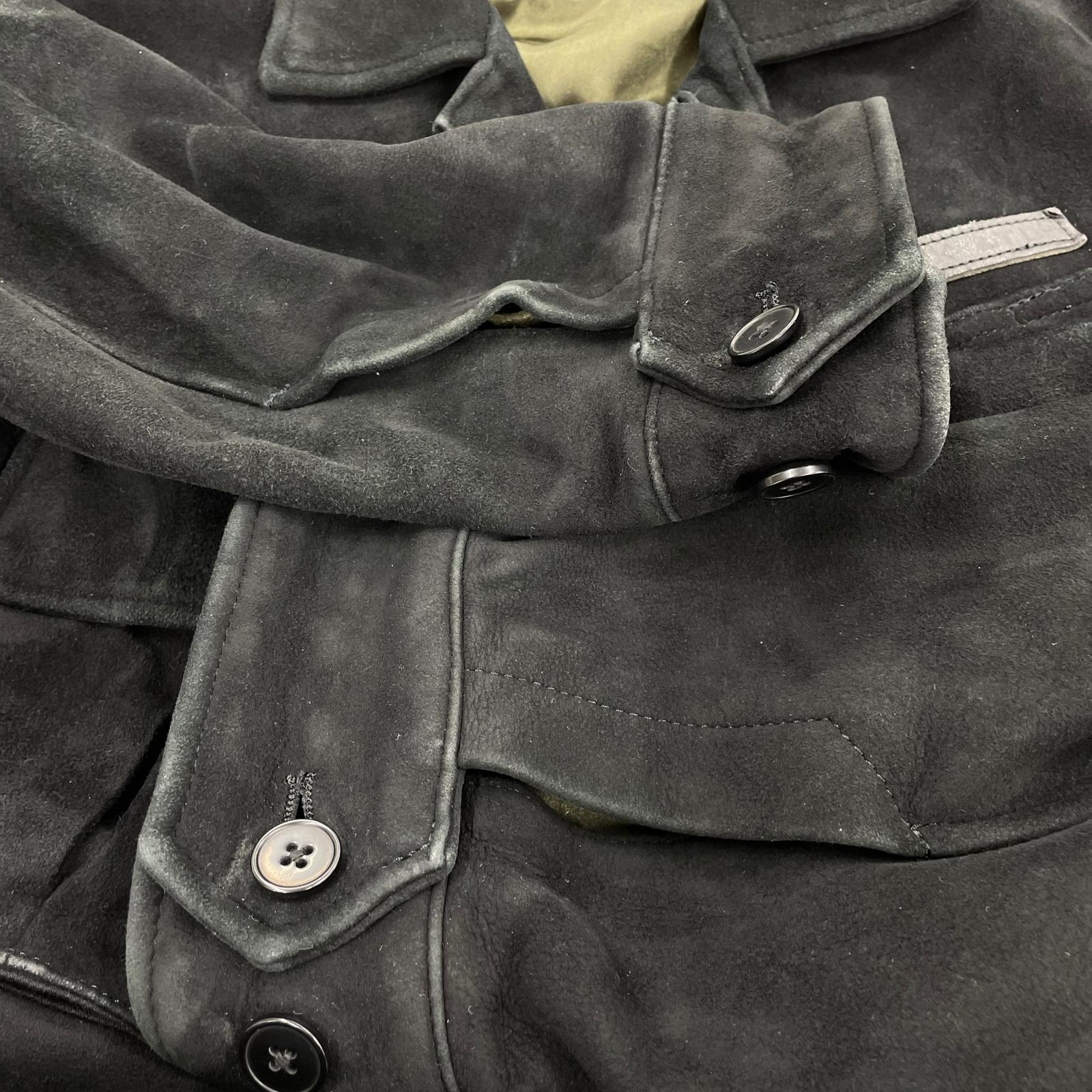 ジャケット GOAT SUEDE JUNGLE FATIGUE JACKET 黒 L ブラック
