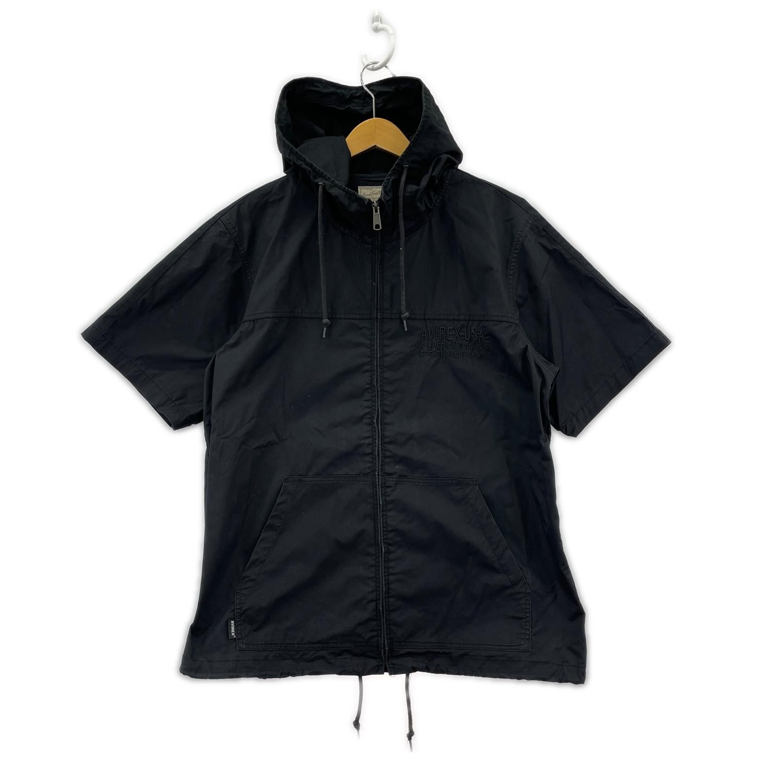パーカー HOODED ZIP UP SHIRT ブラック