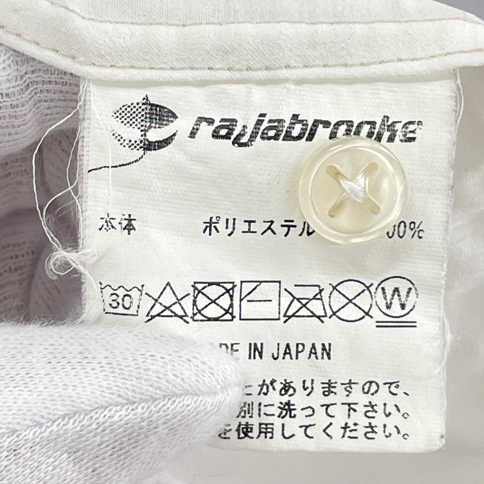 半袖シャツ rajabrooke/SS/白 L ホワイト