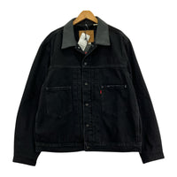 デニムジャケット ｘ EDIFICE 別注 2nd Type トラッカージャケット（L） L ブラック