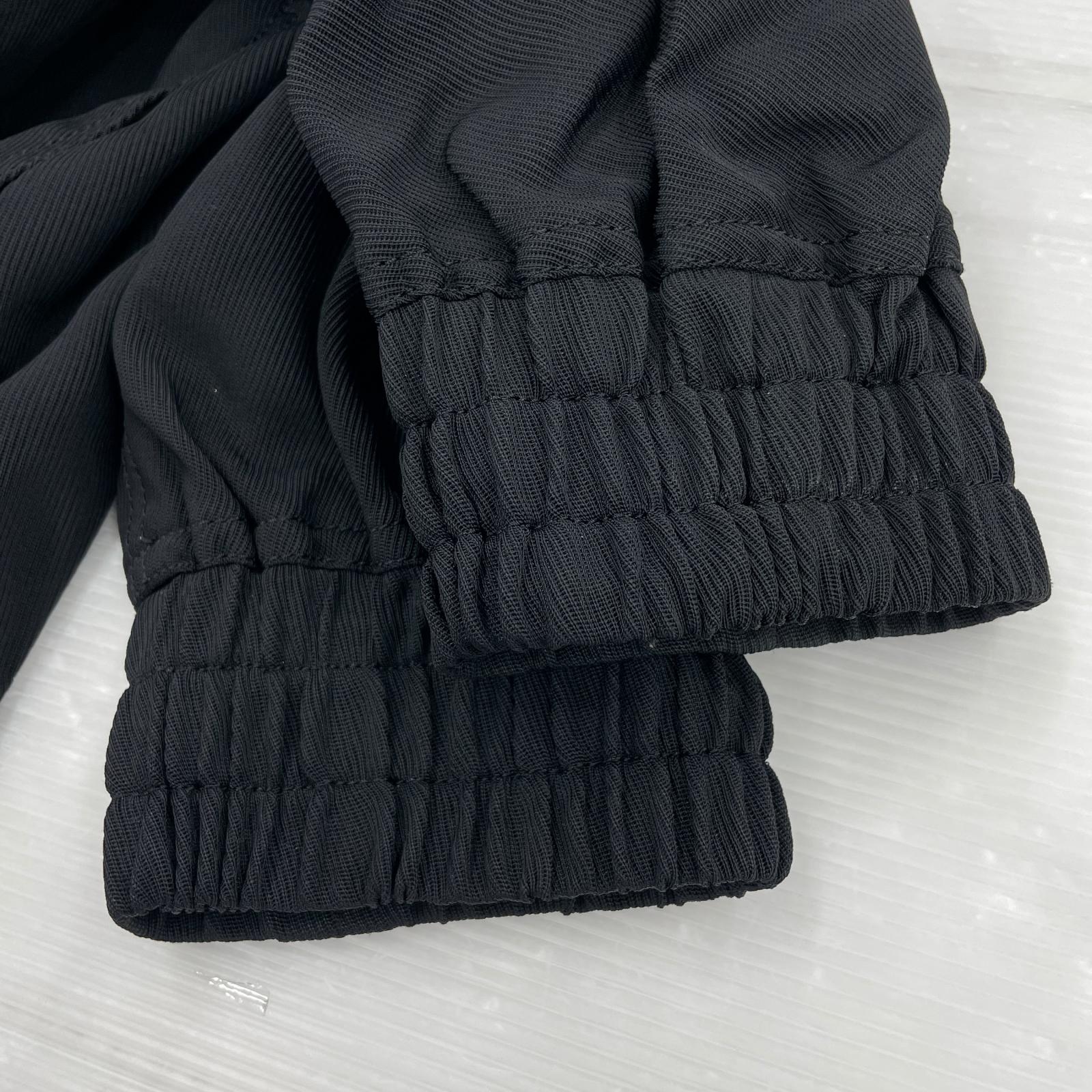 ジャケット 25SS ZIP-UP BLOUSON IN RAYON TRICOTINE ブラック