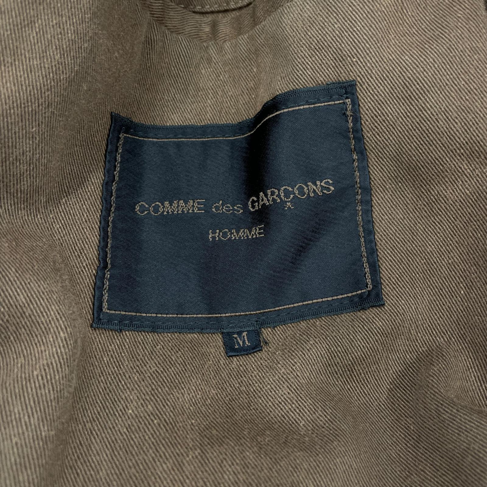 ジャケット 80s COMME des GARCONS コットンギャバ バルマカーンコート M 黒 M ブラウン