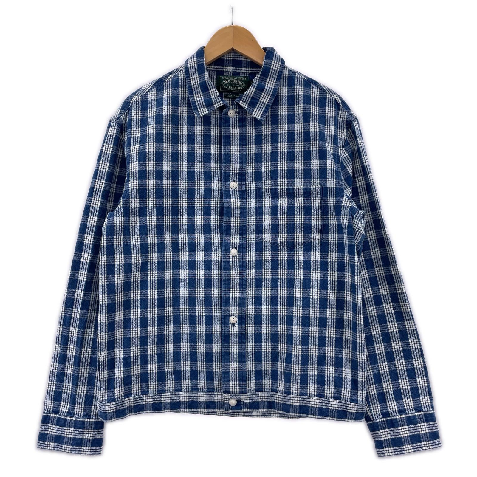 ジャケット POLO COUNTRY CHECK JACKET S BLUE S ブルー