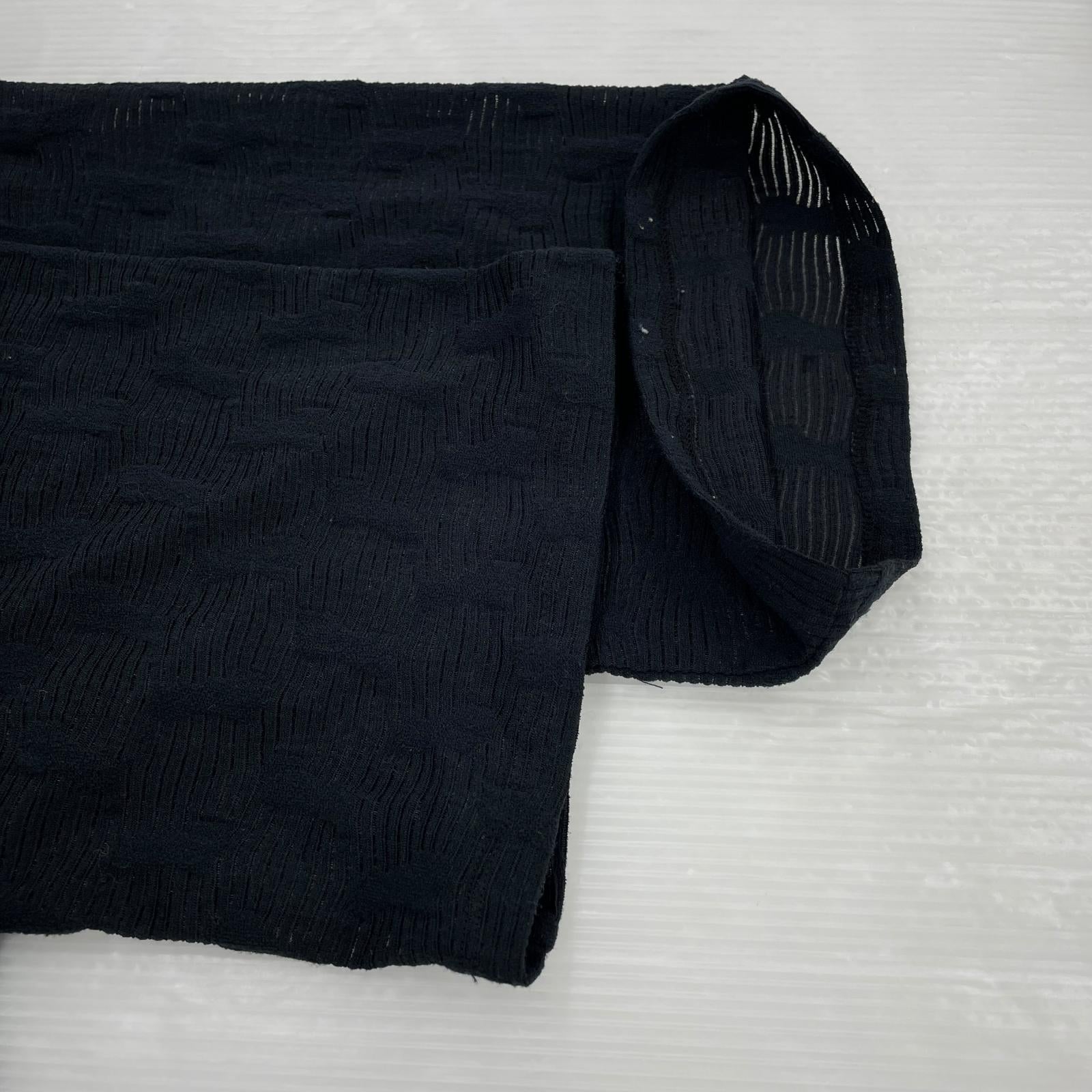ワンピース Henrik Vibskov Very Turtle Dress ジャガード シースルーワンピース L L ブラック