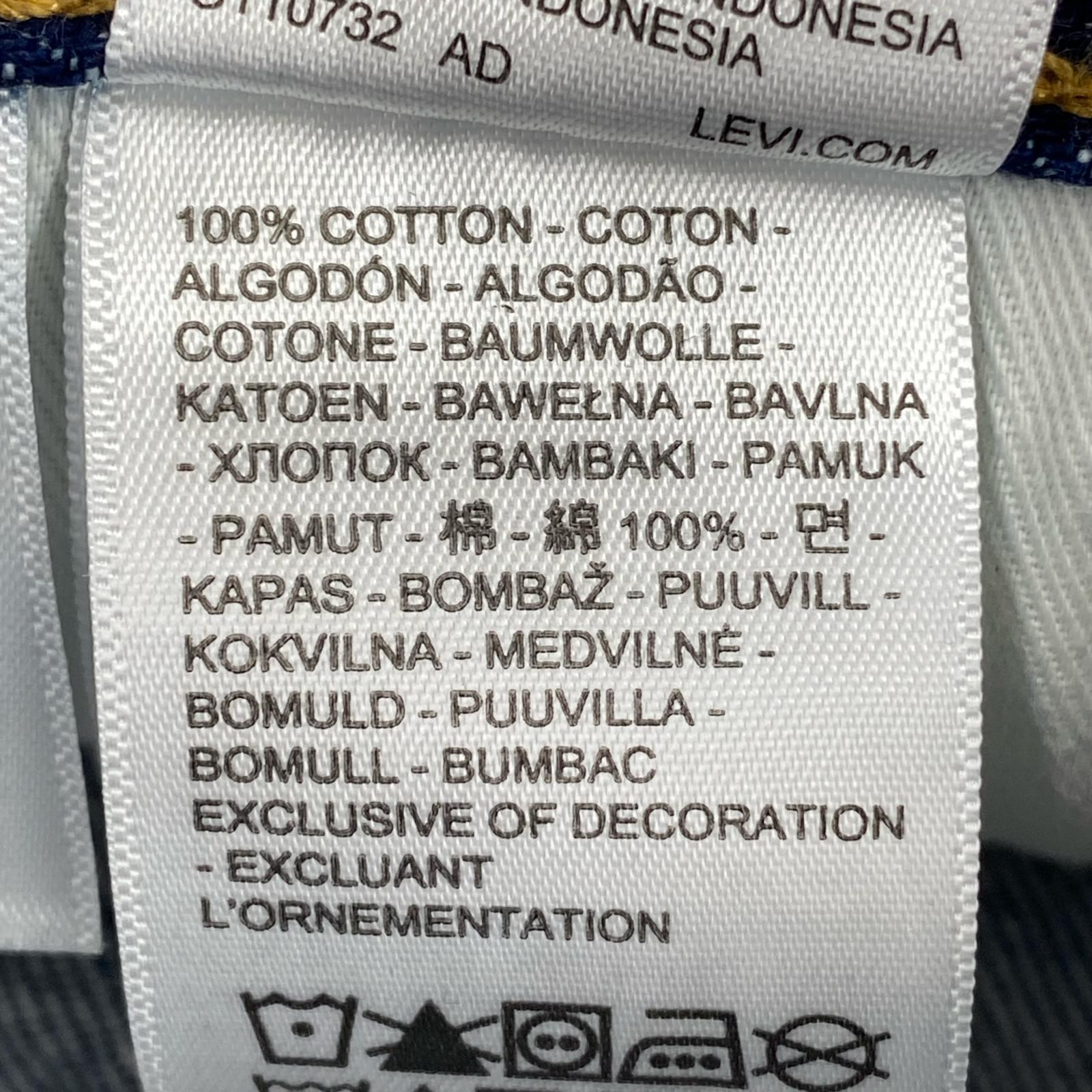 デニムパンツ Levi's 501 赤耳 00501-3722 W33 濃紺