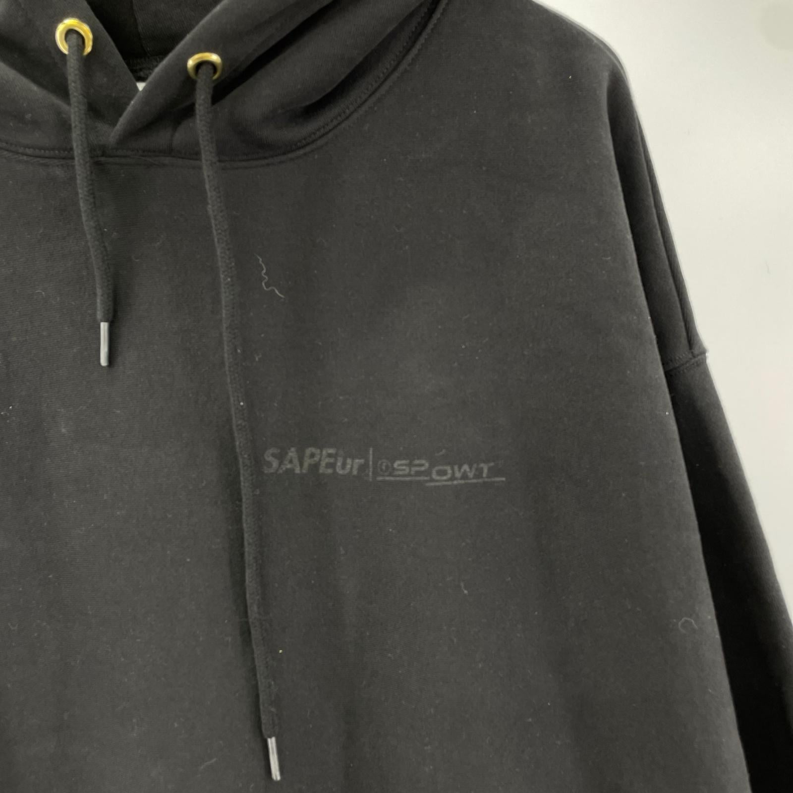 パーカー SPOWT Hoodie 黒 XXL ブラック