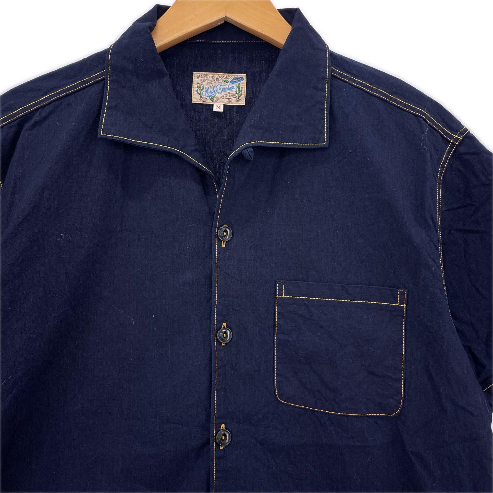 半袖シャツ MISTER FREEDOM 6oz WATERTOWN Shirt M M ネイビー