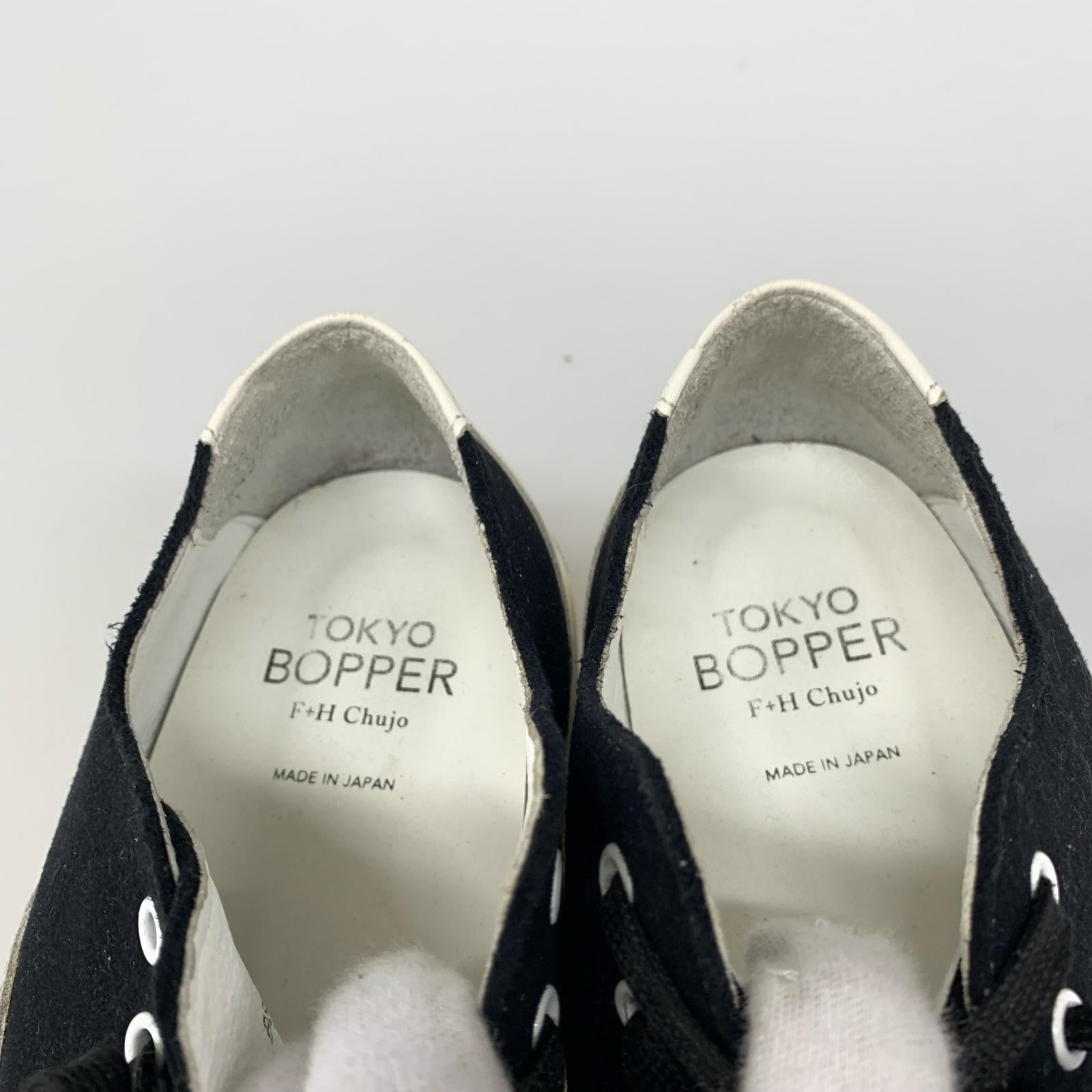 スニーカー TOKYO BOPPER ボリュームソールシューズ 25.0 ブラック×ホワイト 25 ブラック