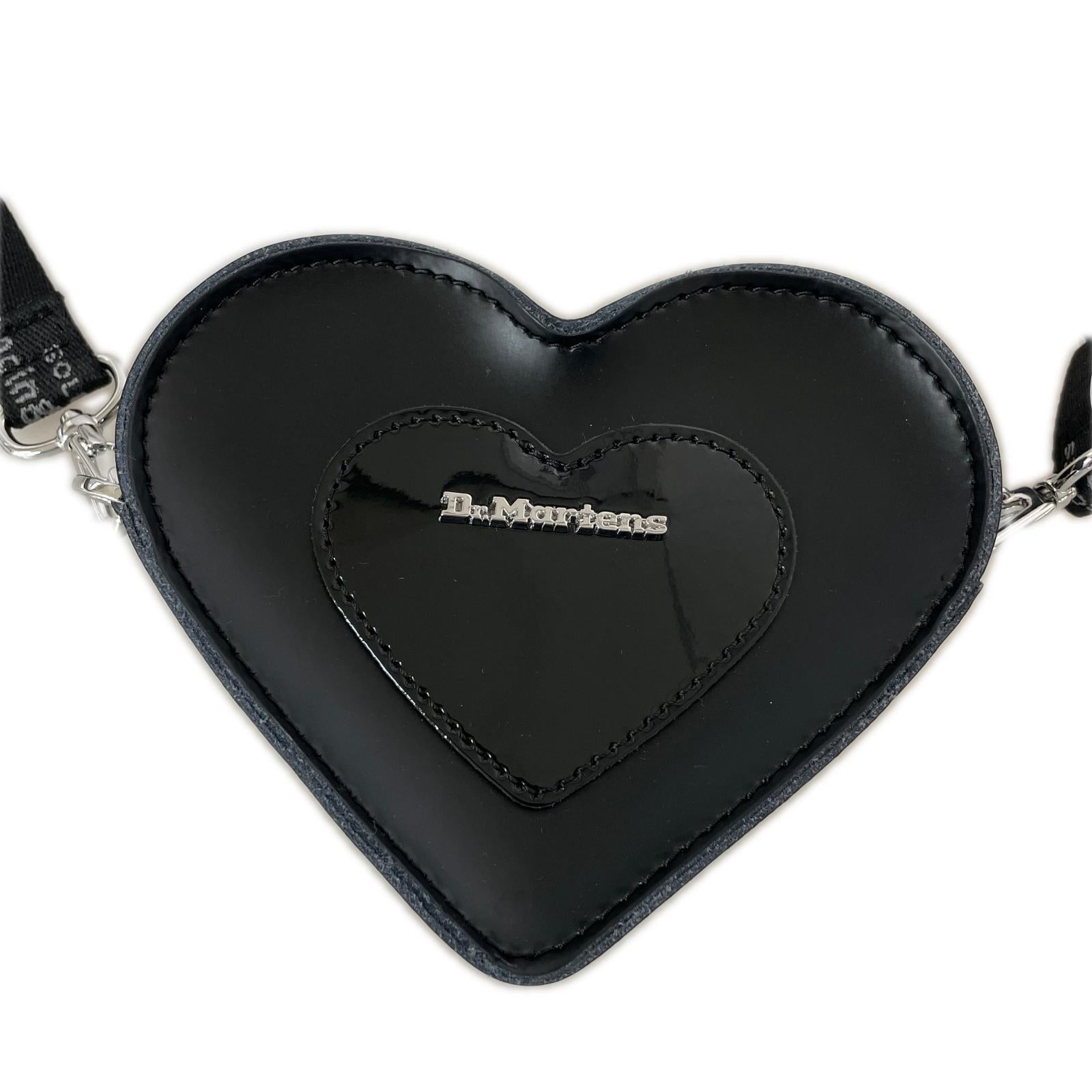ショルダーバッグ Dr.Martens ハート型 2WAY ショルダーポーチ ブラック ブラック