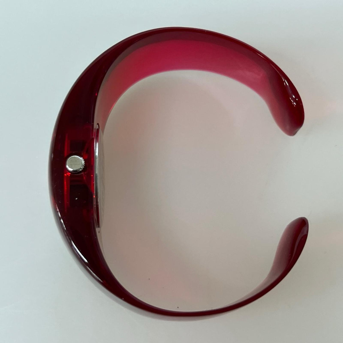 腕時計 O Designed by Tokujin Yoshioka バングルウォッチ レッド