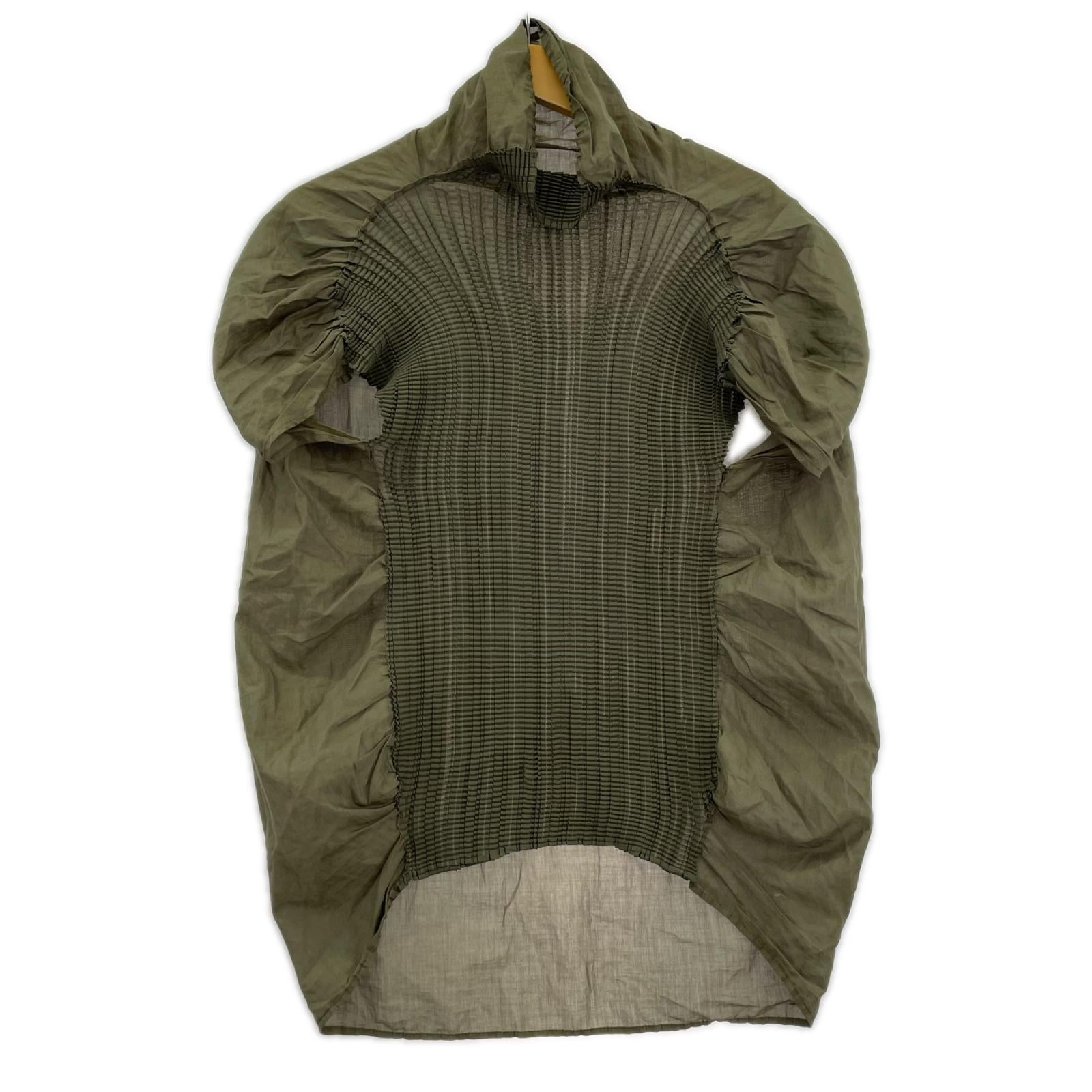 半袖Ｔシャツ ハイネック デザインカットソー M143FK225 (F) オリーブグリーン
