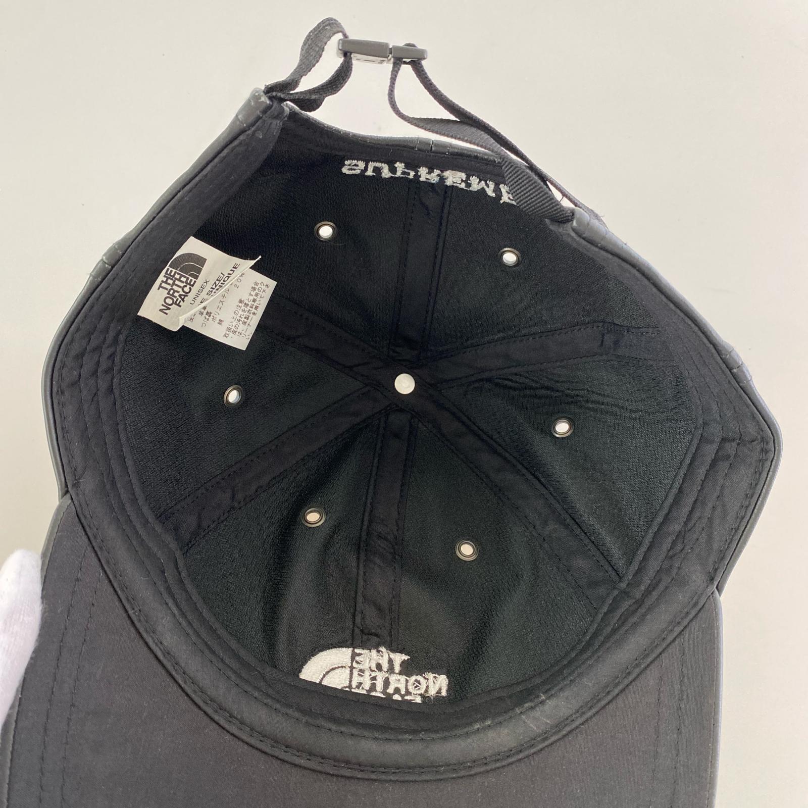 キャップ Supreme 18FW LEATHER CAP BLK フリー ブラック