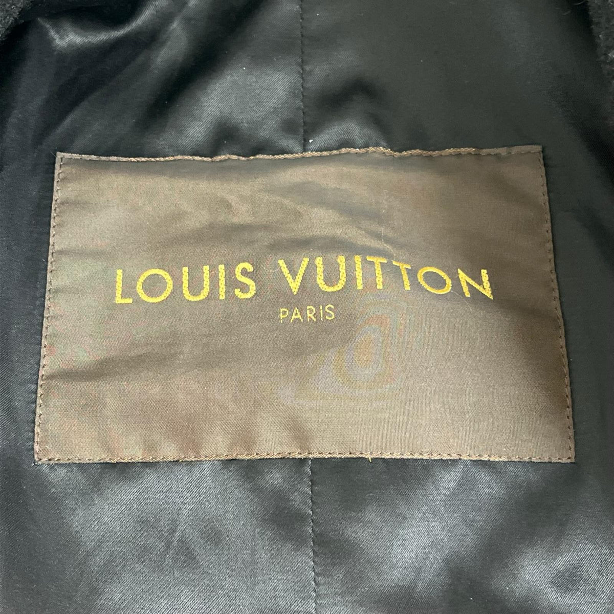 LV ウール Pコート 黒 (50)