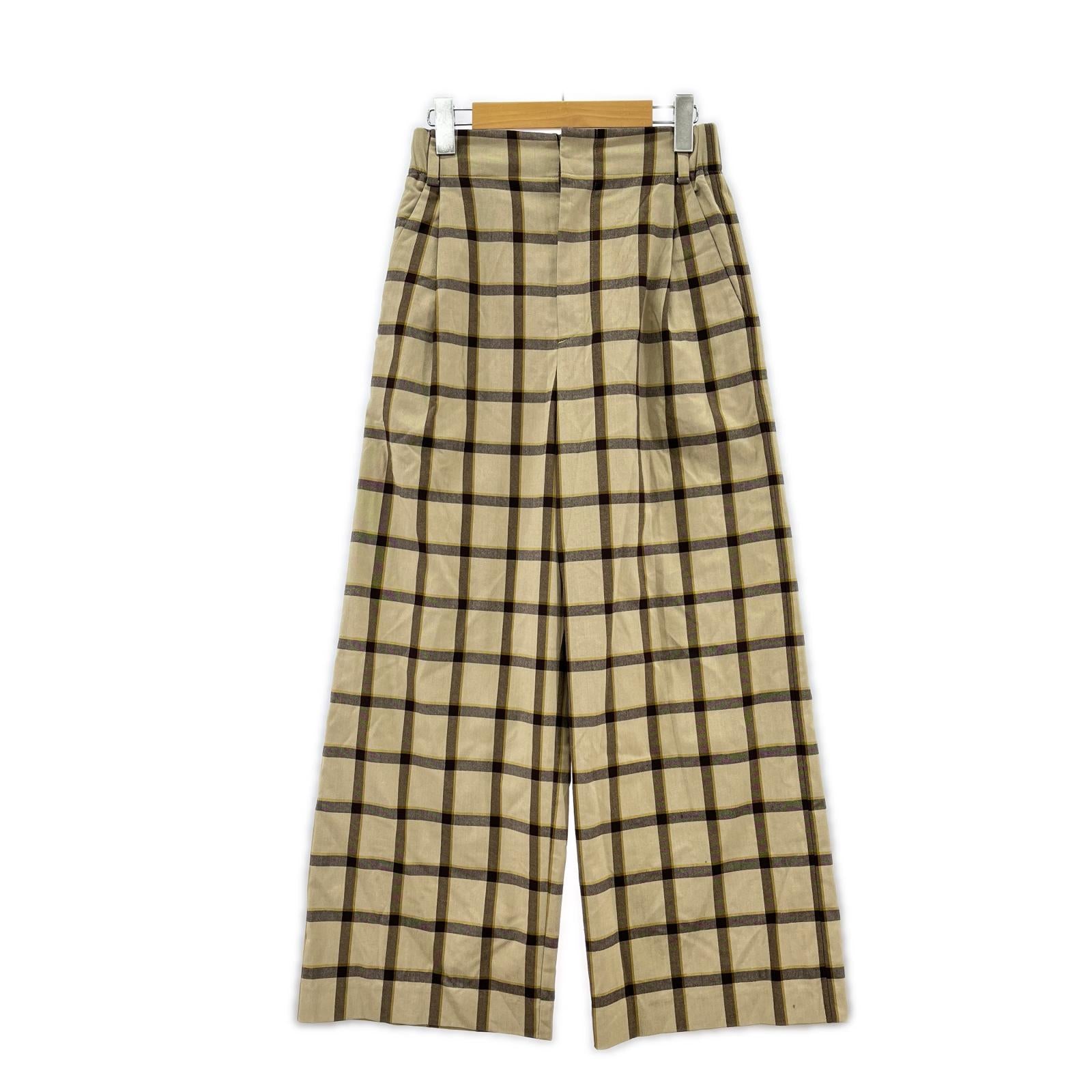 パンツ BEAUTY＆YOUTH UNITED ARROWS イージーパンツ チェック S ベージュ