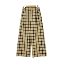 パンツ BEAUTY＆YOUTH UNITED ARROWS イージーパンツ チェック S ベージュ