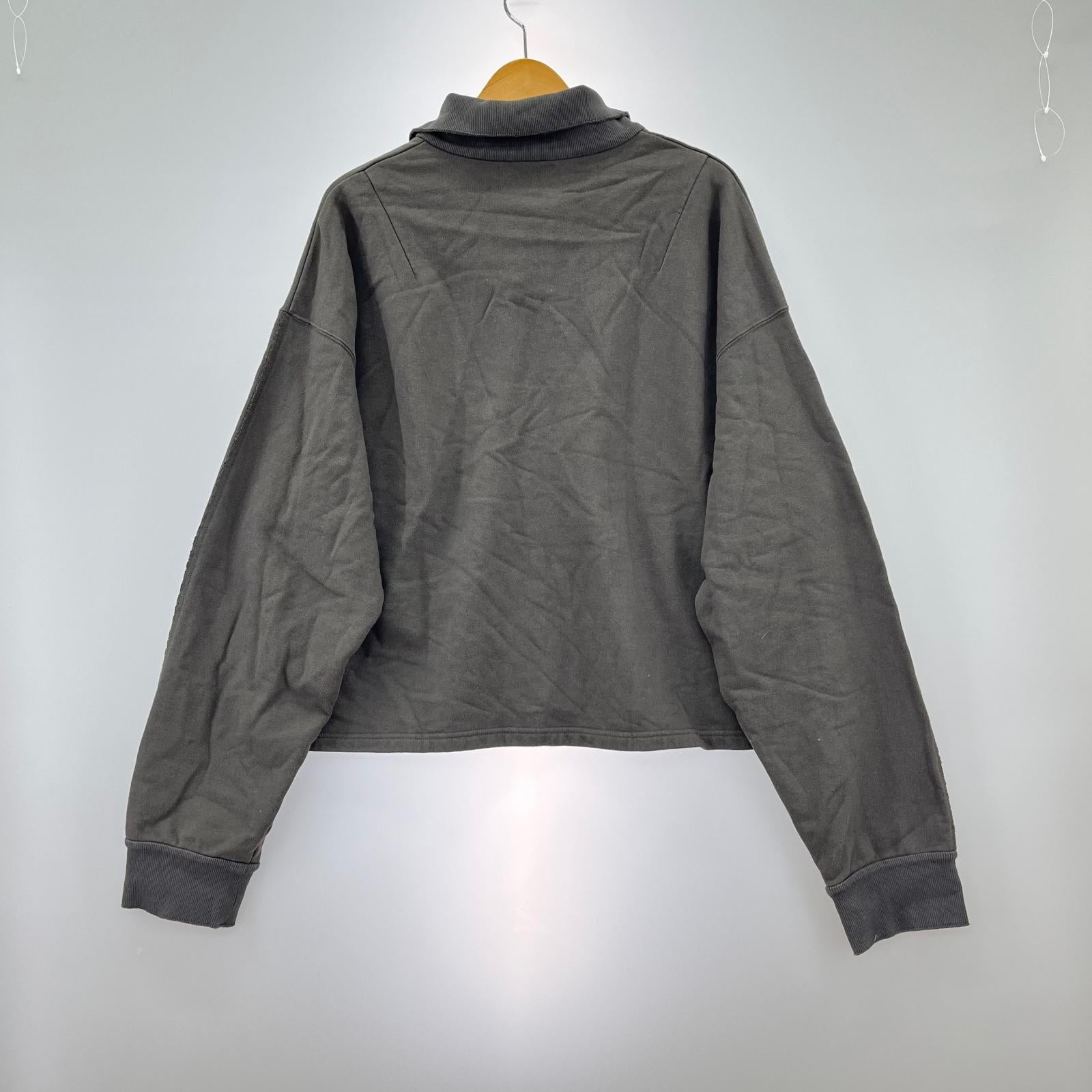 スウェット CITY SHOP カラー付スウェットBK グレー