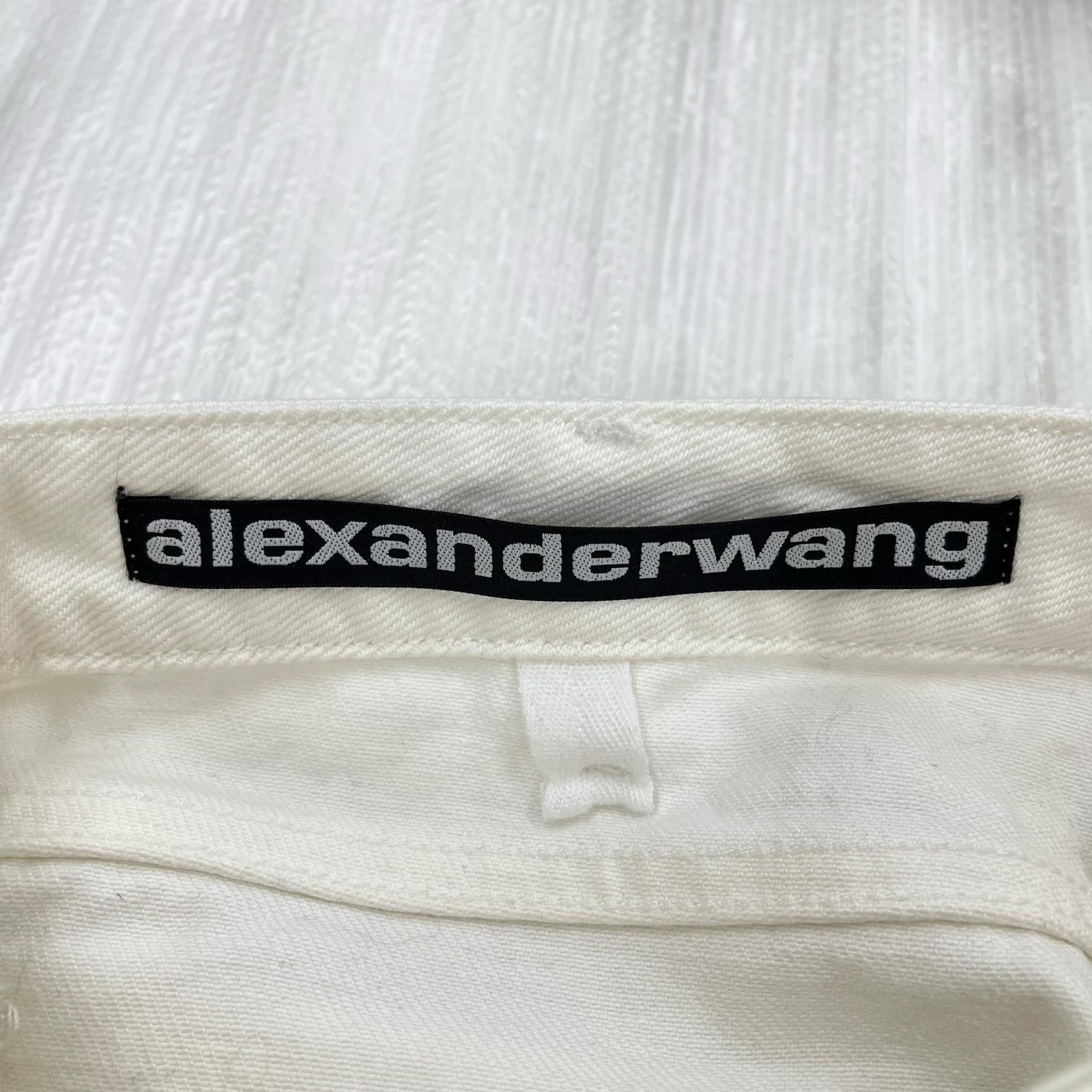 デニムパンツ Alexander Wang　デニム　白 ホワイト