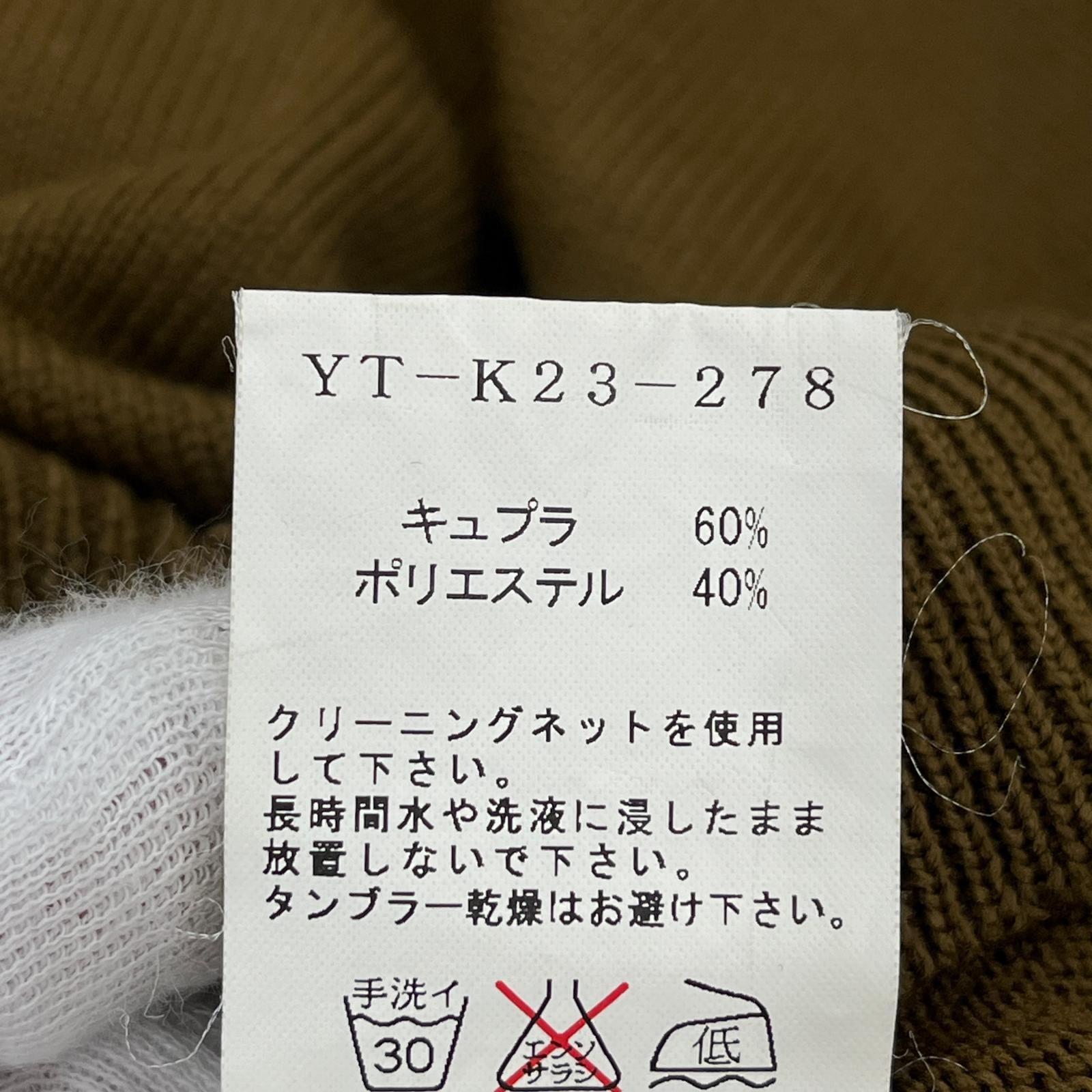 タンクトップ Y's YT-K23-278 タンクトップ ブラウン