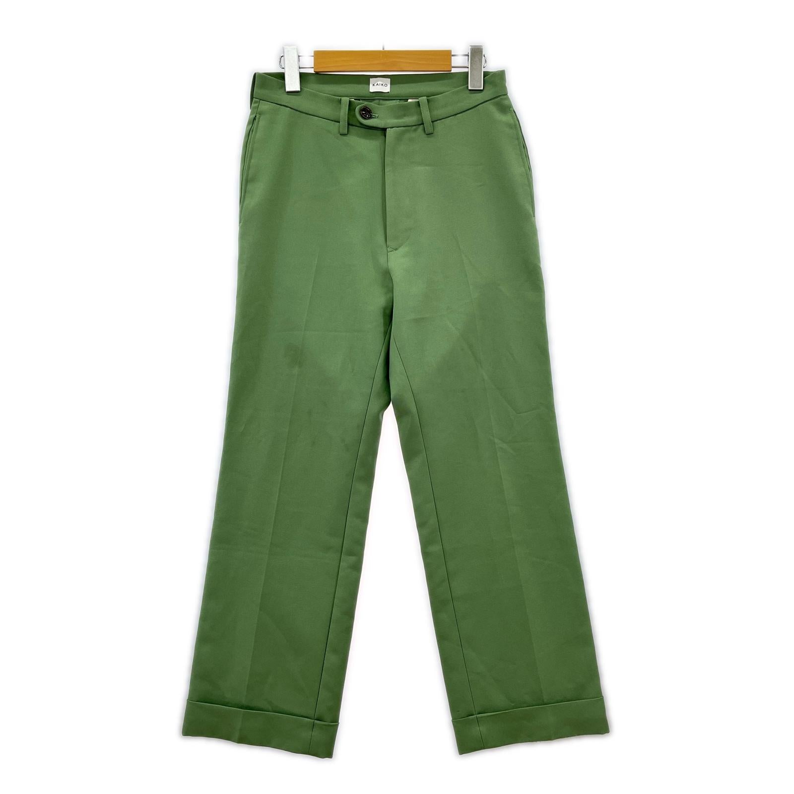 パンツ KAIKO　ボトム　グリーン　スラックス」
