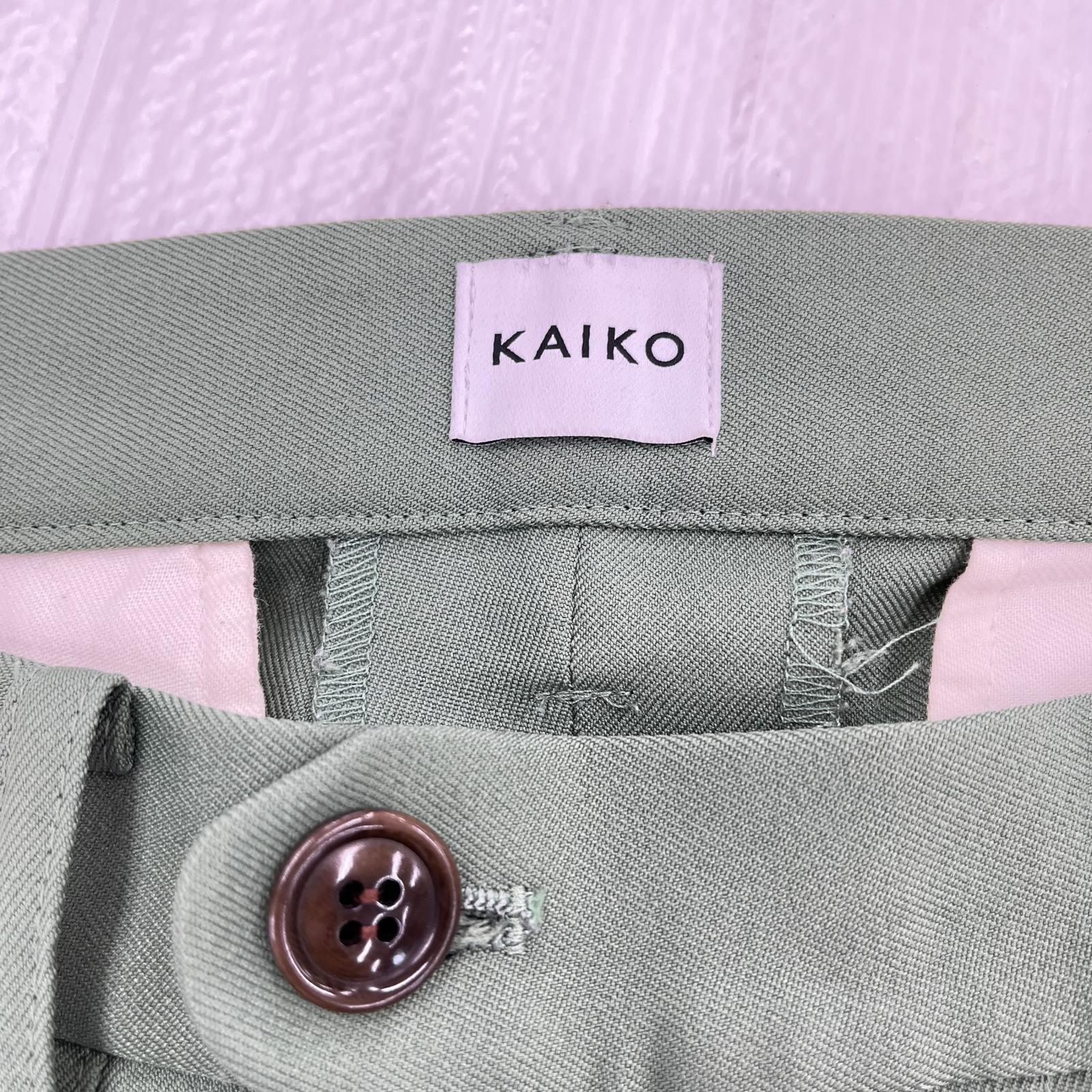 パンツ KAIKO　ボトム　グリーン　スラックス」