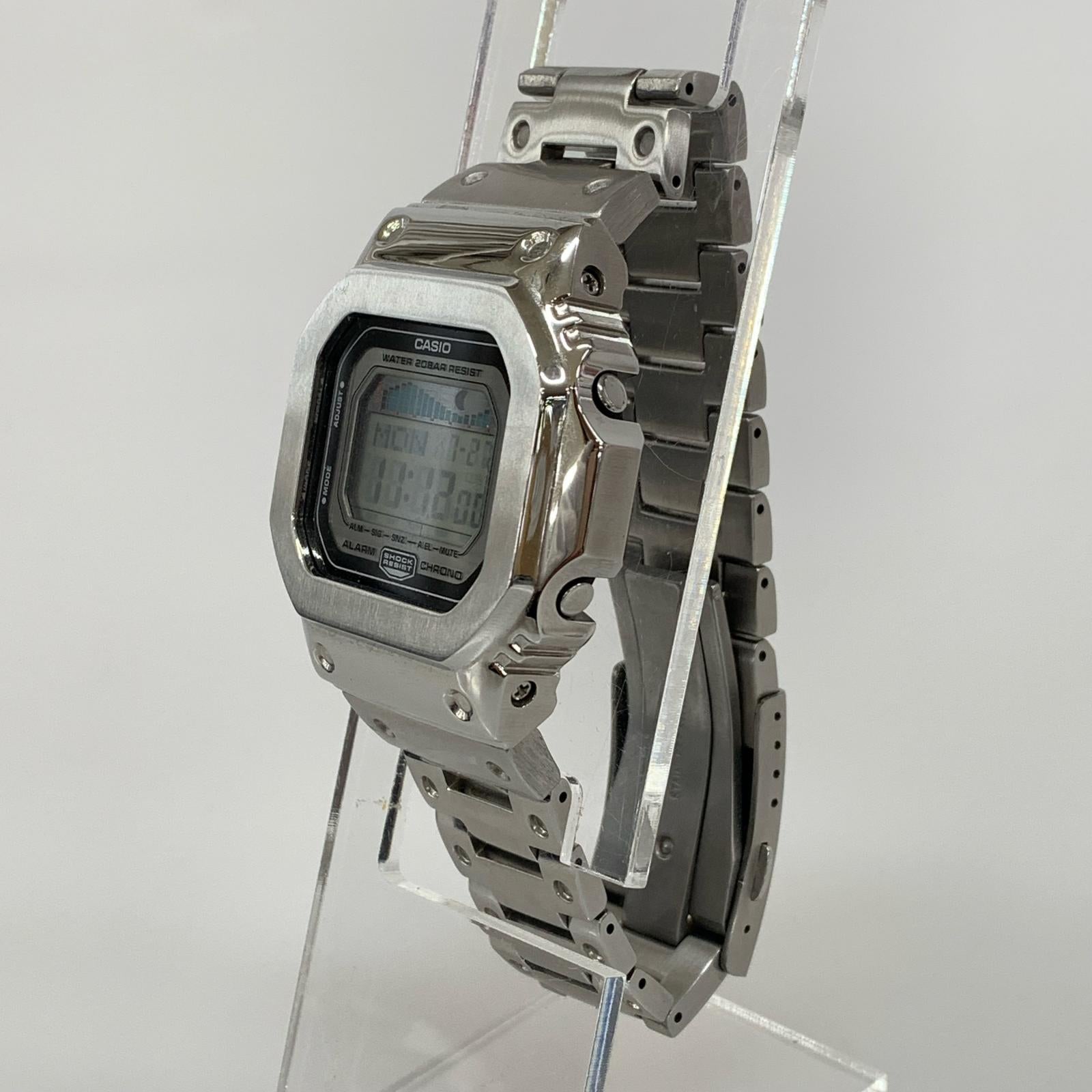腕時計 G-SHOCK GLX-5600 フルメタルカスタム デジタル時計 シルバー