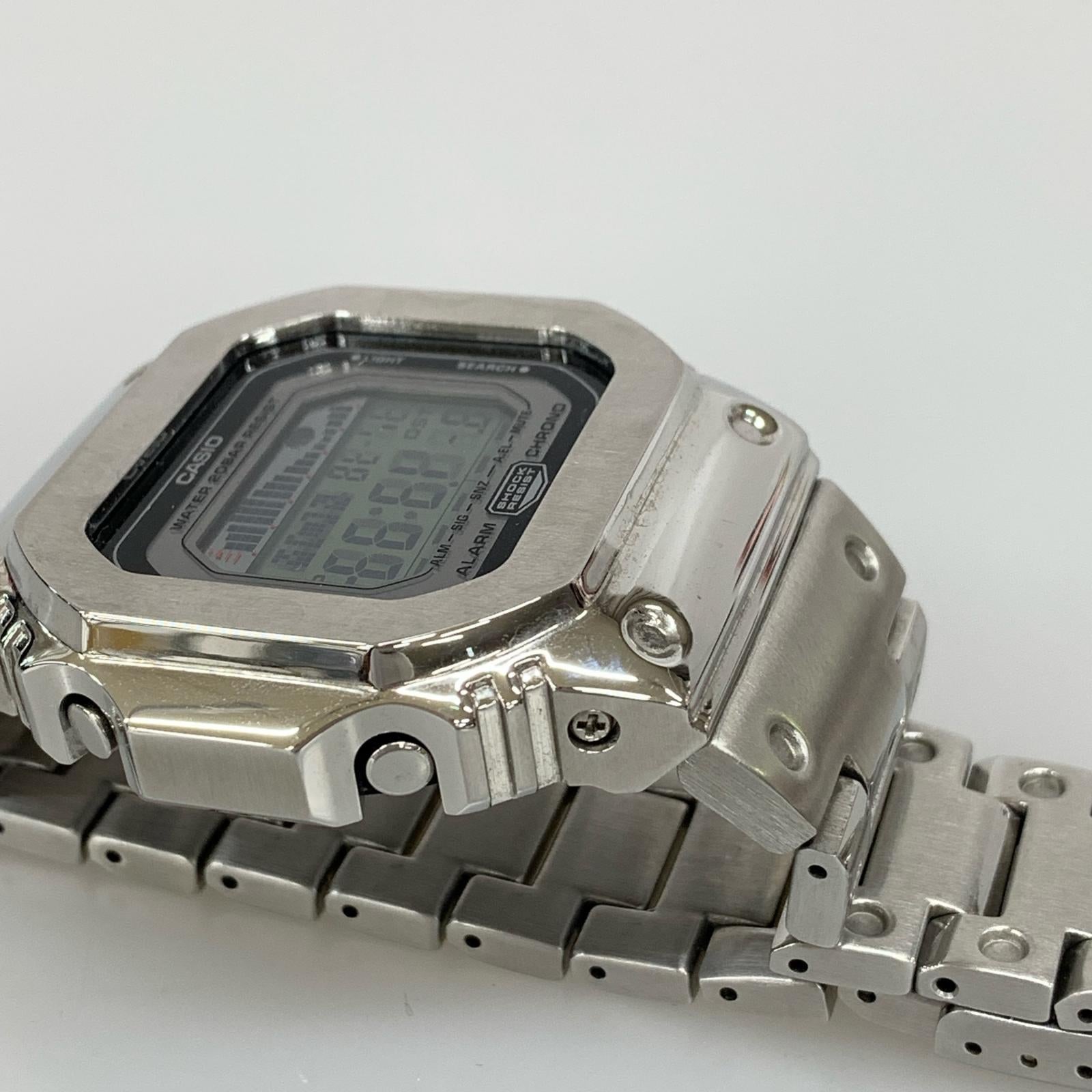 腕時計 G-SHOCK GLX-5600 フルメタルカスタム デジタル時計 シルバー