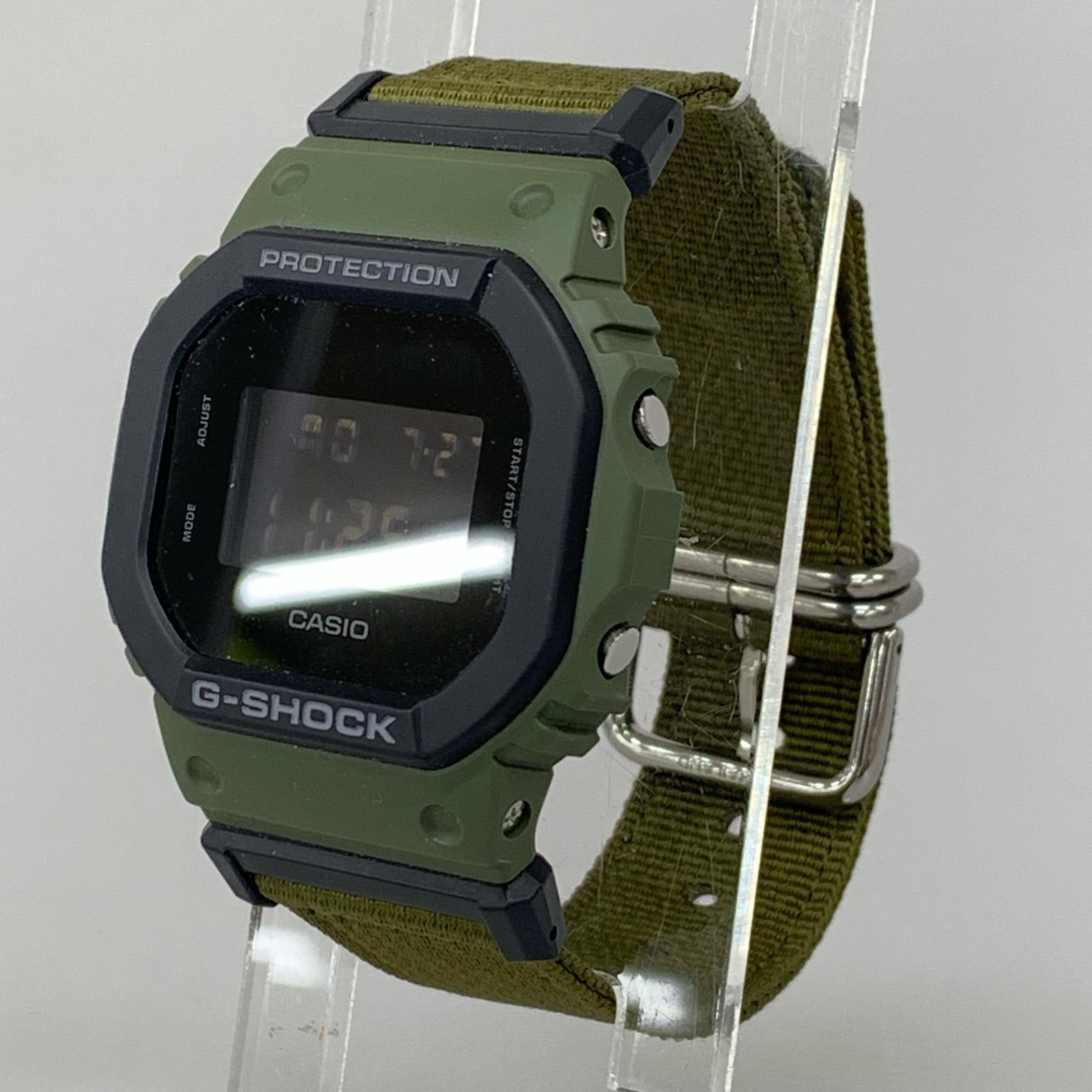 腕時計 G-SHOCK DW-5610UU デジタル時計 カーキ ブラック