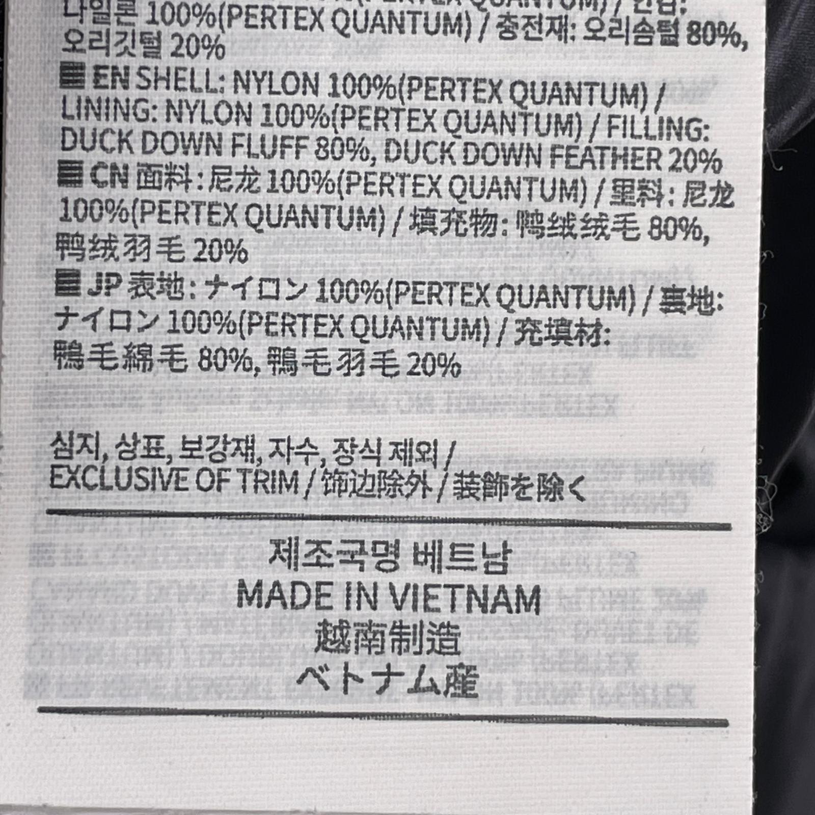 ダウンジャケット DOWN JACKET BLK XL ブラック