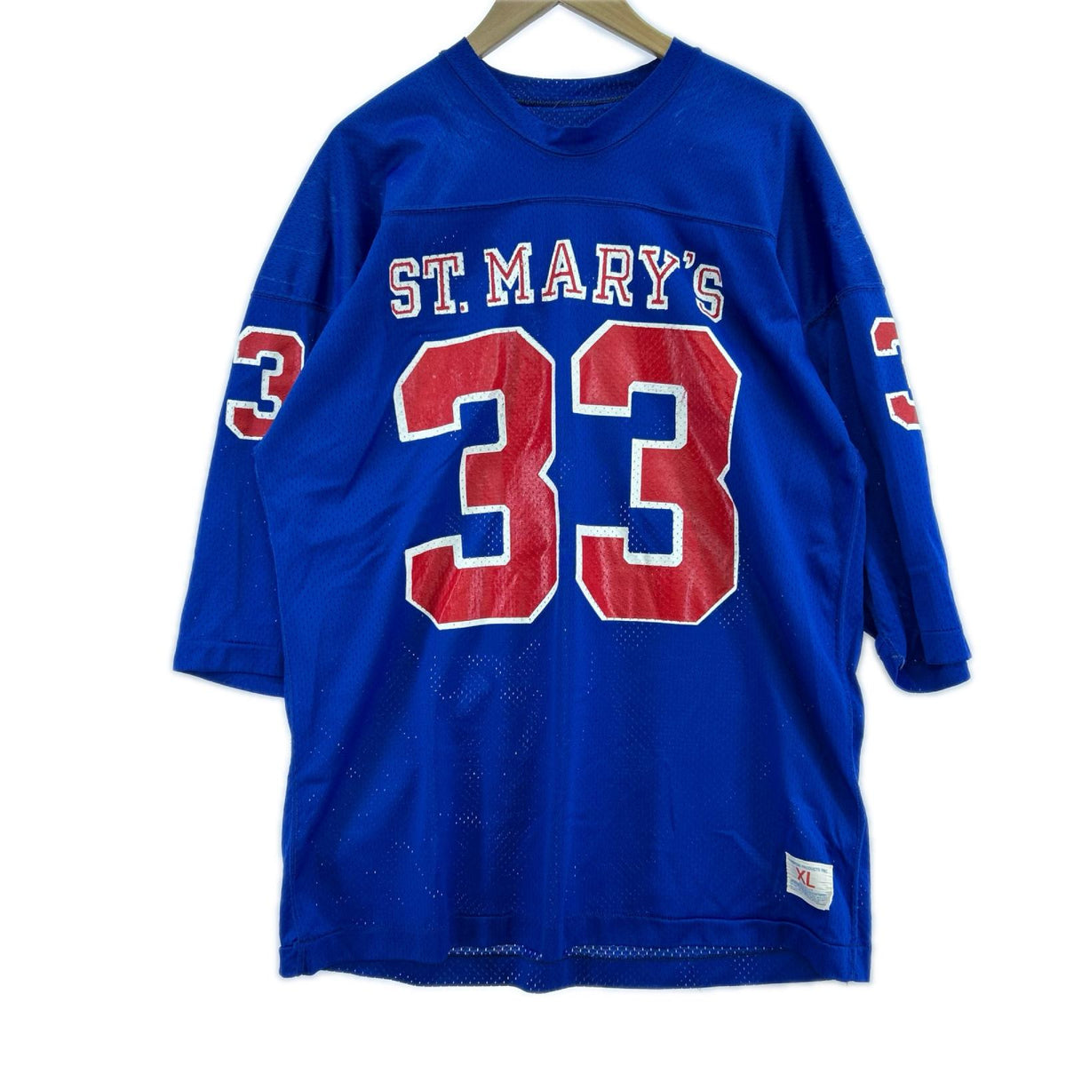 半袖Ｔシャツ CHAMPION ﾌｯﾄﾎﾞｰﾙ 60-70s OLD USA製 ブルー