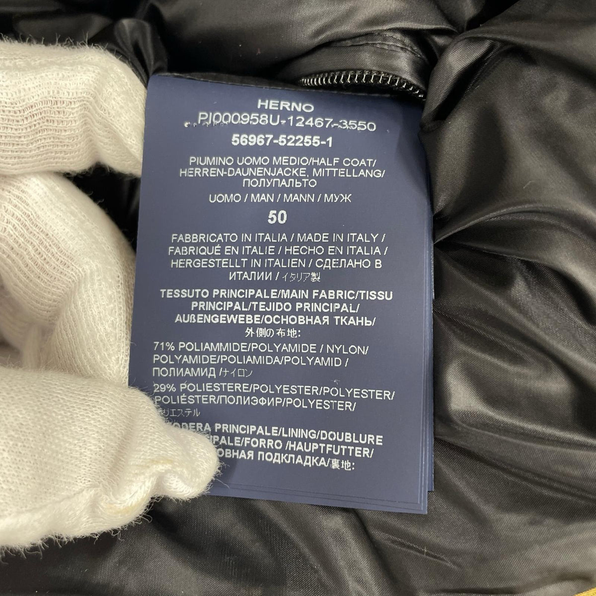 ダウンジャケット DOWN HALF COAT KHK 50 ブラウン