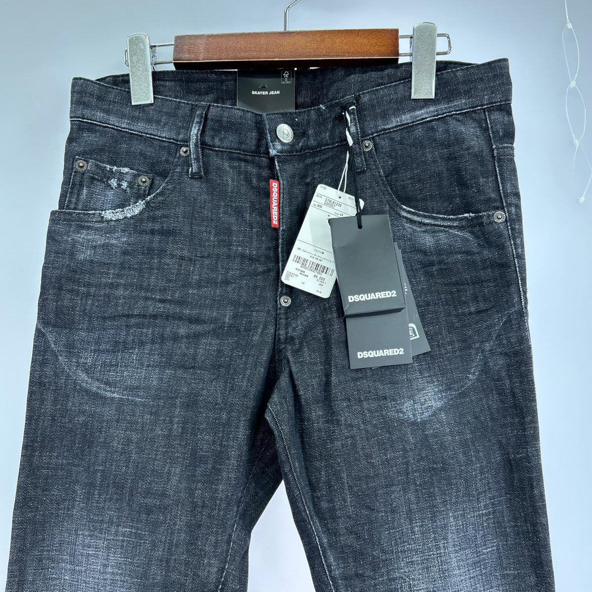デニムパンツ BLACK CLEAN WASH SKATER JEANS 44 ブラック