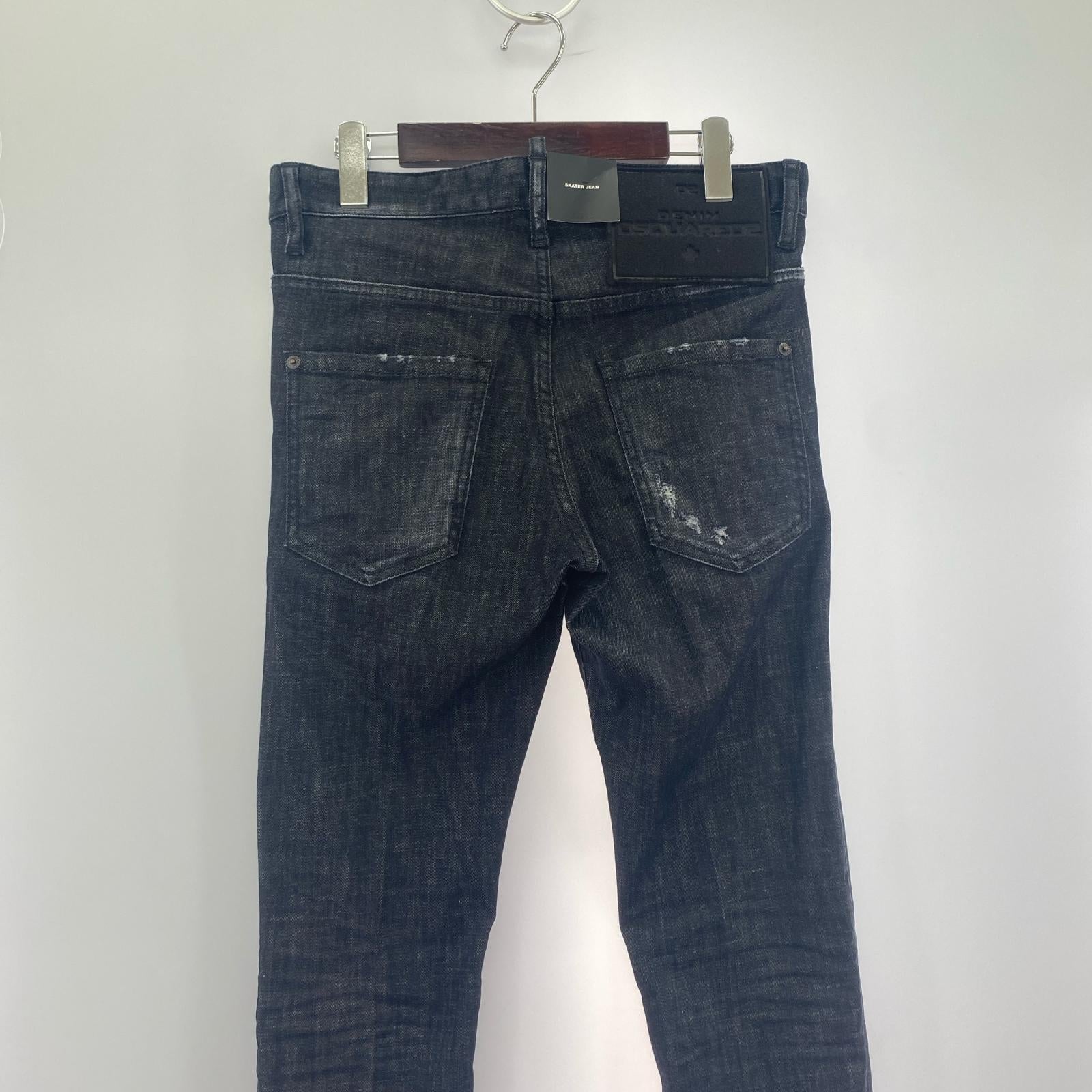 デニムパンツ BLACK CLEAN WASH SKATER JEANS 44 ブラック