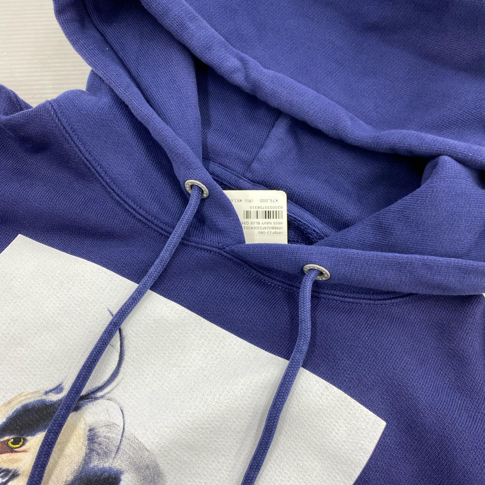 パーカー 23FW Heron Bird Painted Hoodie NVY L L