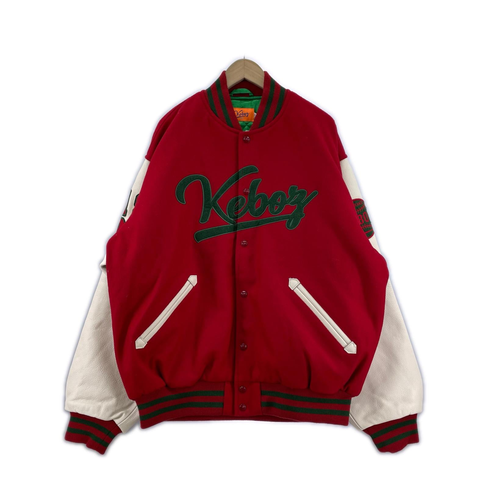ジャケット MELTON STADIUAM JACKET RED XL レッド