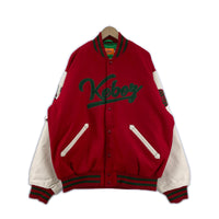 ジャケット MELTON STADIUAM JACKET RED XL レッド
