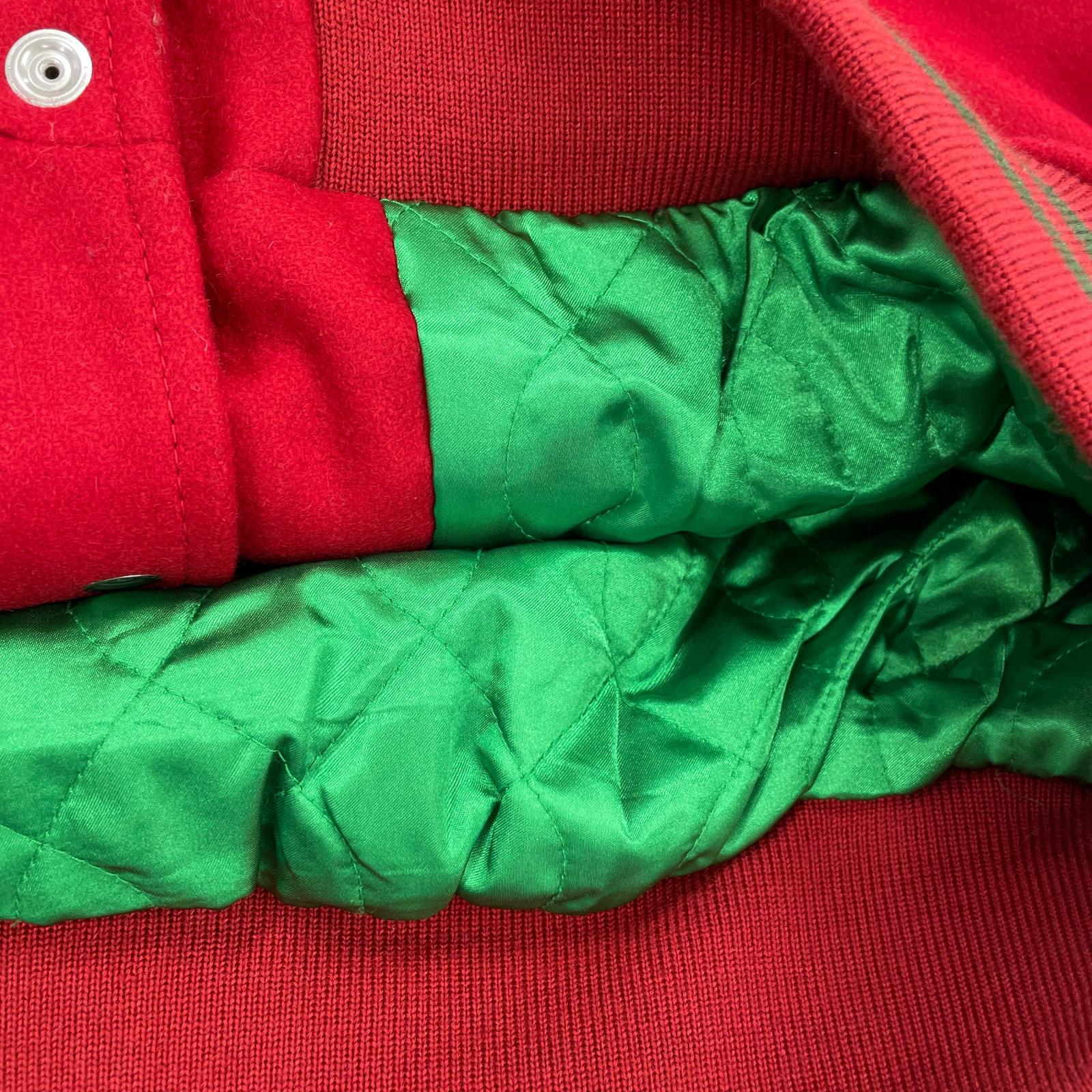 ジャケット MELTON STADIUAM JACKET RED XL レッド