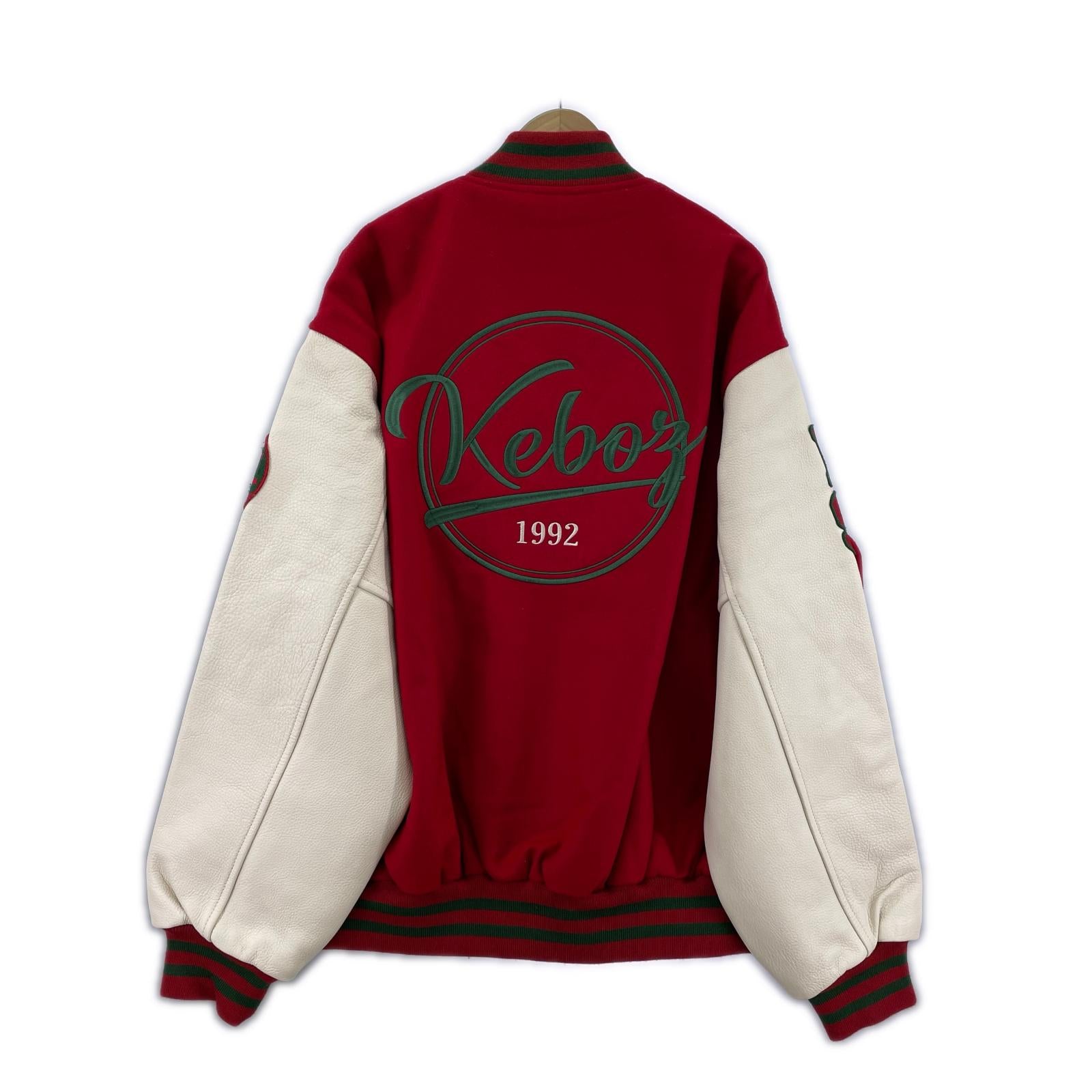 ジャケット MELTON STADIUAM JACKET RED XL レッド