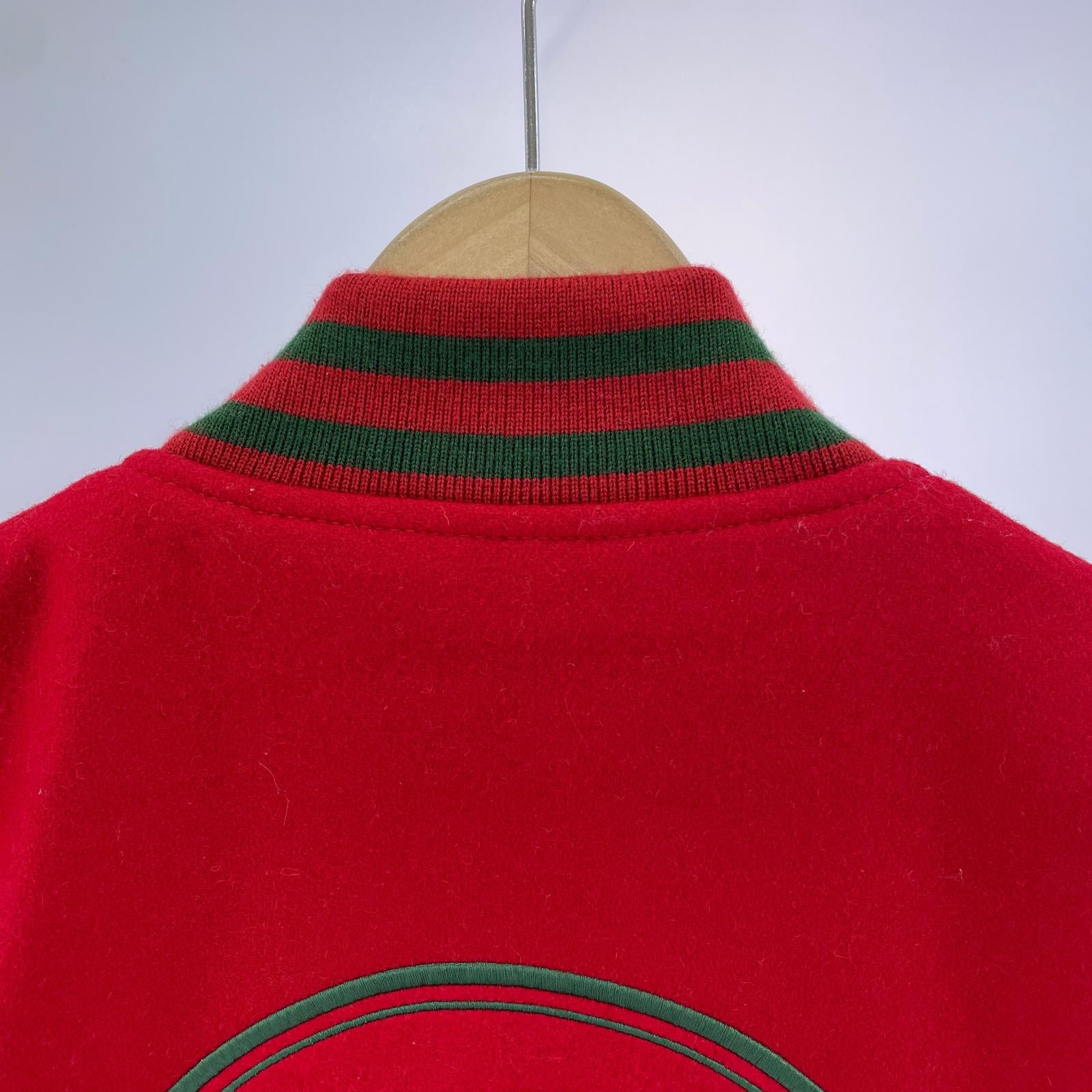 ジャケット MELTON STADIUAM JACKET RED XL レッド