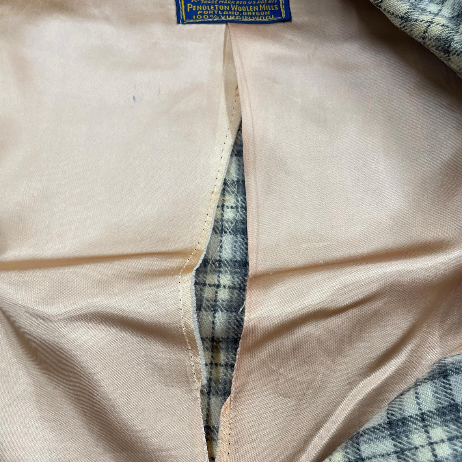 ジャケット ウールチェックジップジャケット (-) ベージュ