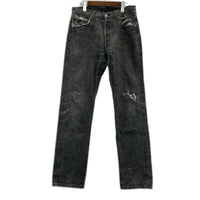 デニムパンツ 90s 501 ﾒｷｼｺ製 ﾌﾞﾗｯｸ ﾘﾍﾟｱ (30) 30 ブラック