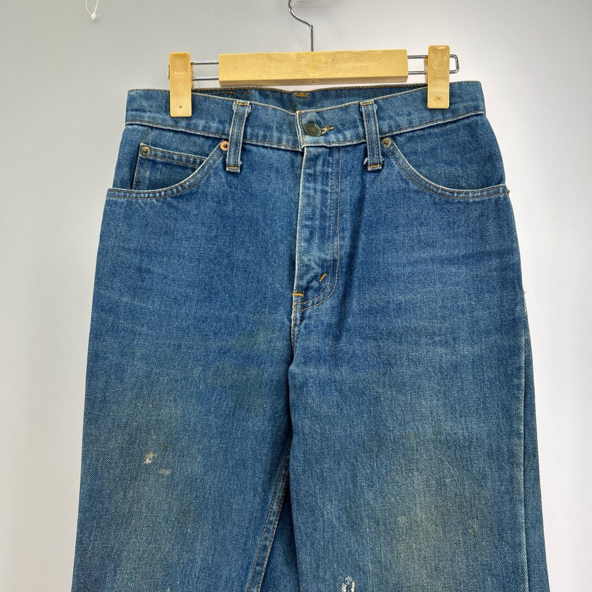 デニムパンツ 70s ｵﾚﾝｼﾞﾀﾌﾞ 516-0217 MACAU製 (27) 27 ブルー