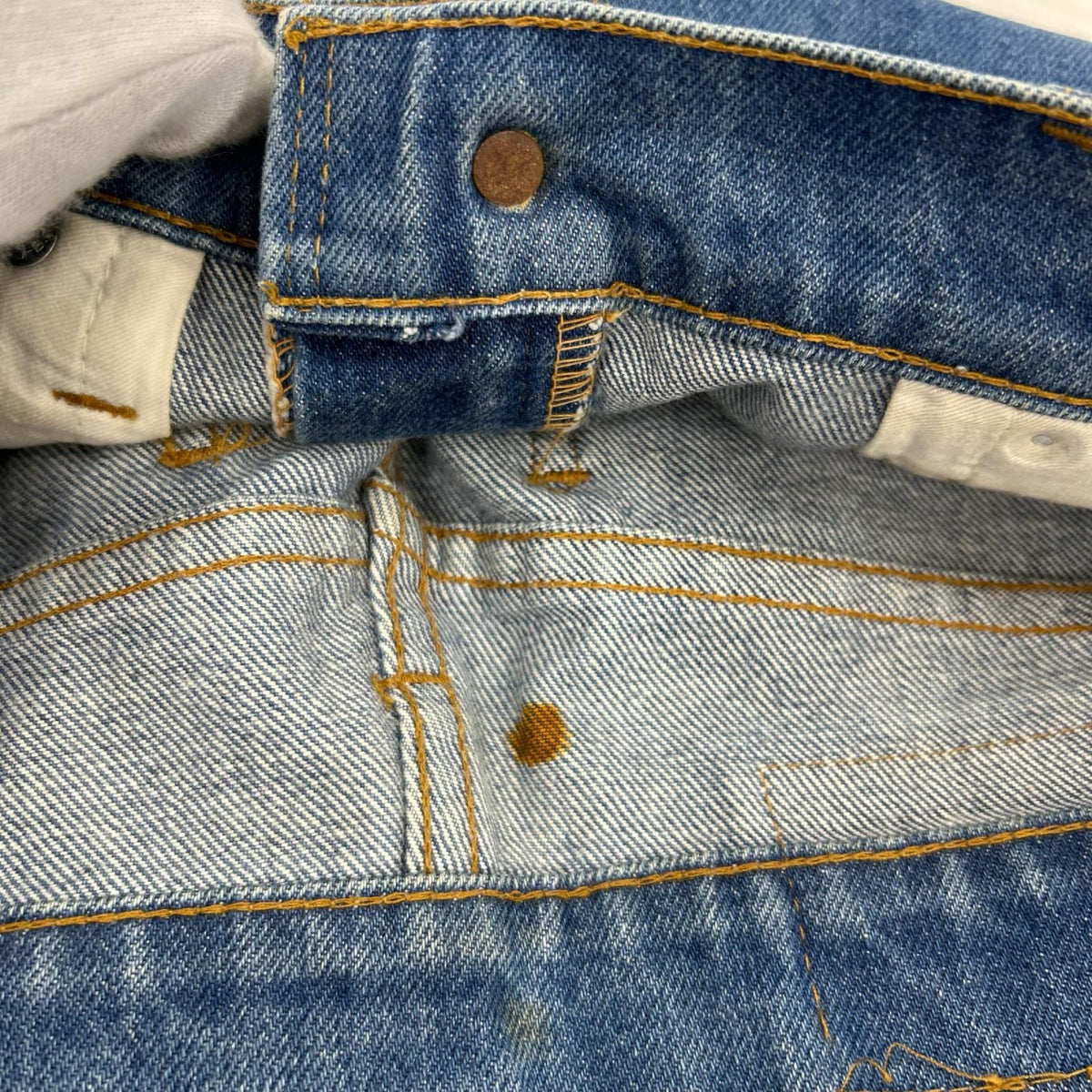デニムパンツ 70s ｵﾚﾝｼﾞﾀﾌﾞ 516-0217 MACAU製 (27) 27 ブルー