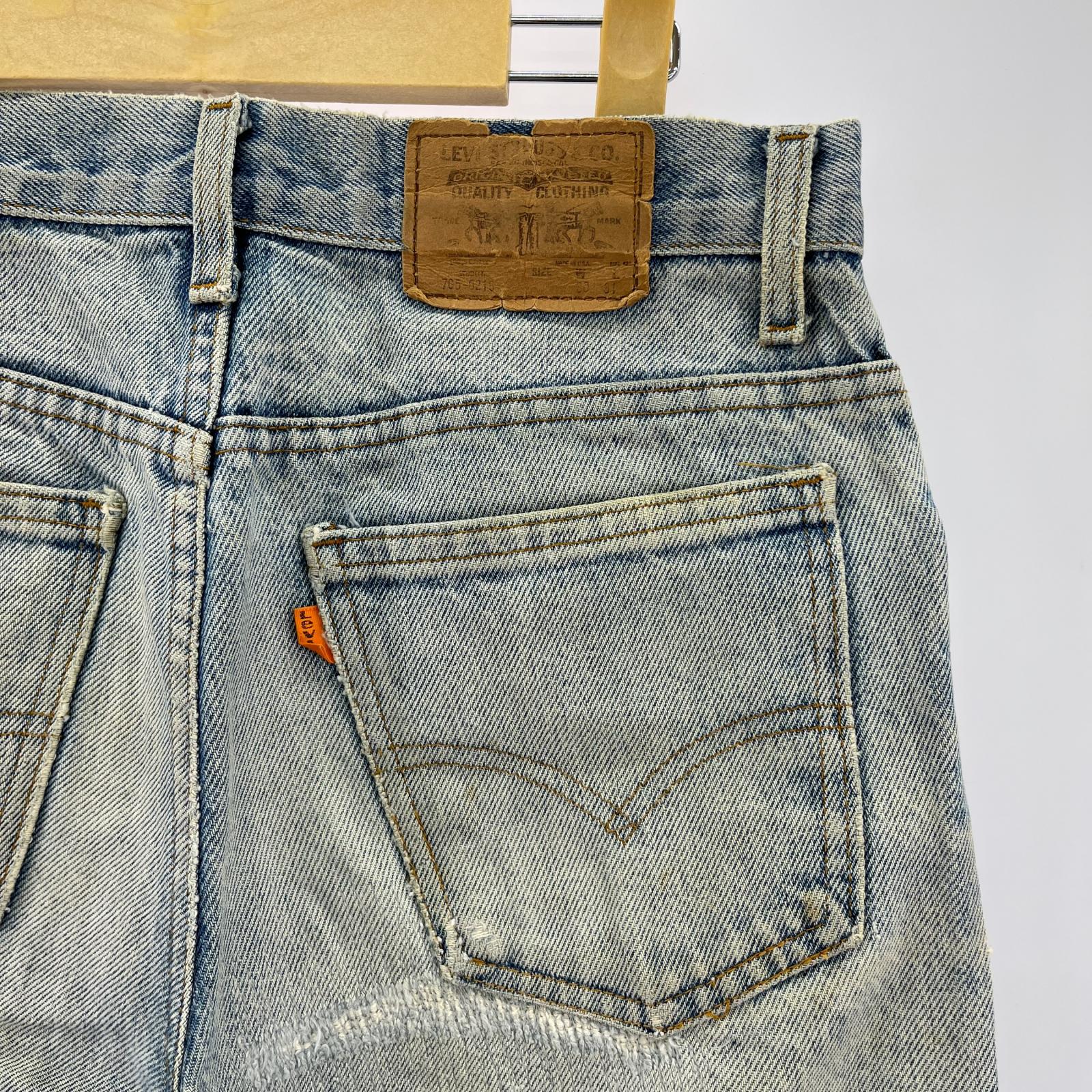 デニムパンツ 80s オレンジタブ USA製 42TALON (実寸29) 30 ブルー