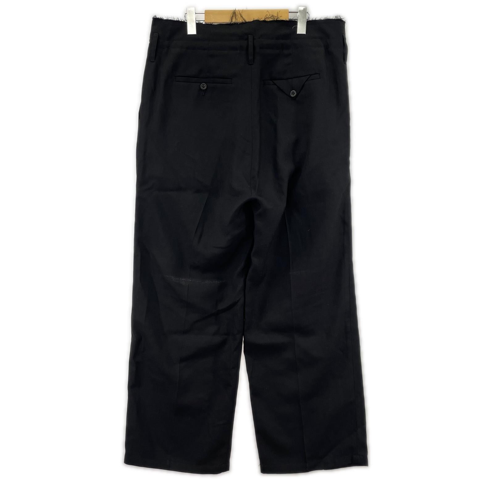 パンツ DAMAGE WOOL 2TCUK SLACKS ANC-PT79-B 2 ブラック