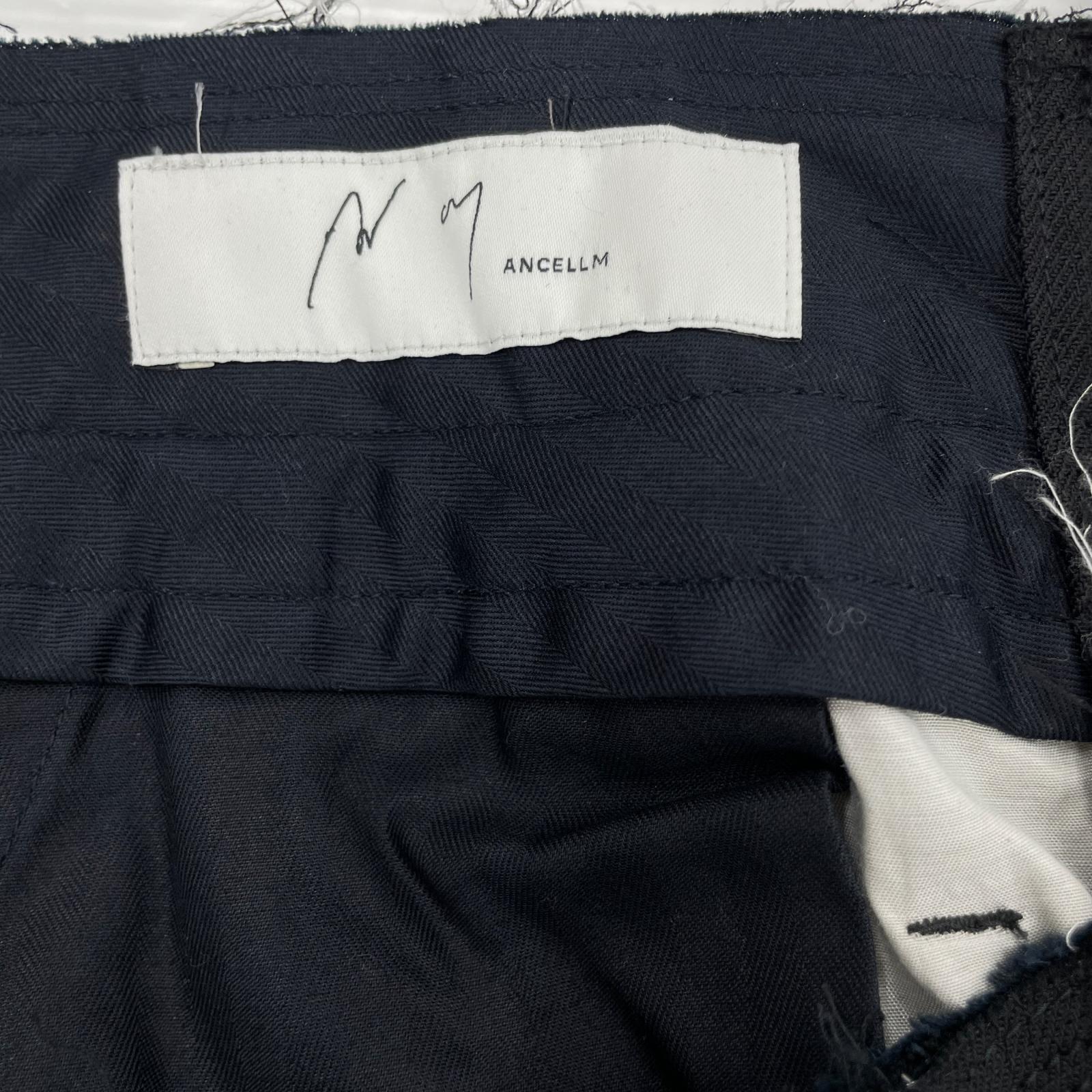 パンツ DAMAGE WOOL 2TCUK SLACKS ANC-PT79-B 2 ブラック