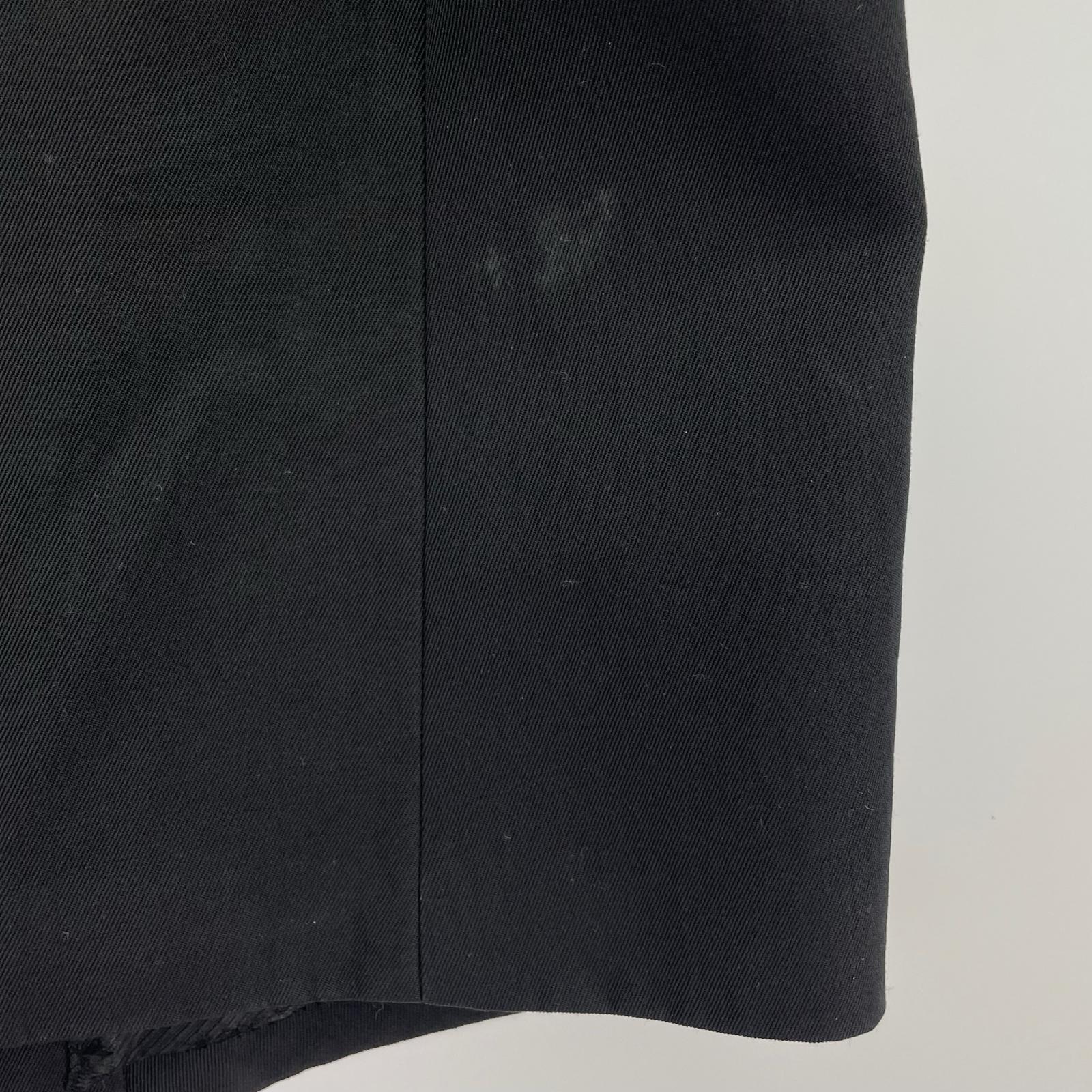 長袖シャツ 06AW NOIR期 アーガイルパッチ シルクベスト 3 ブラック