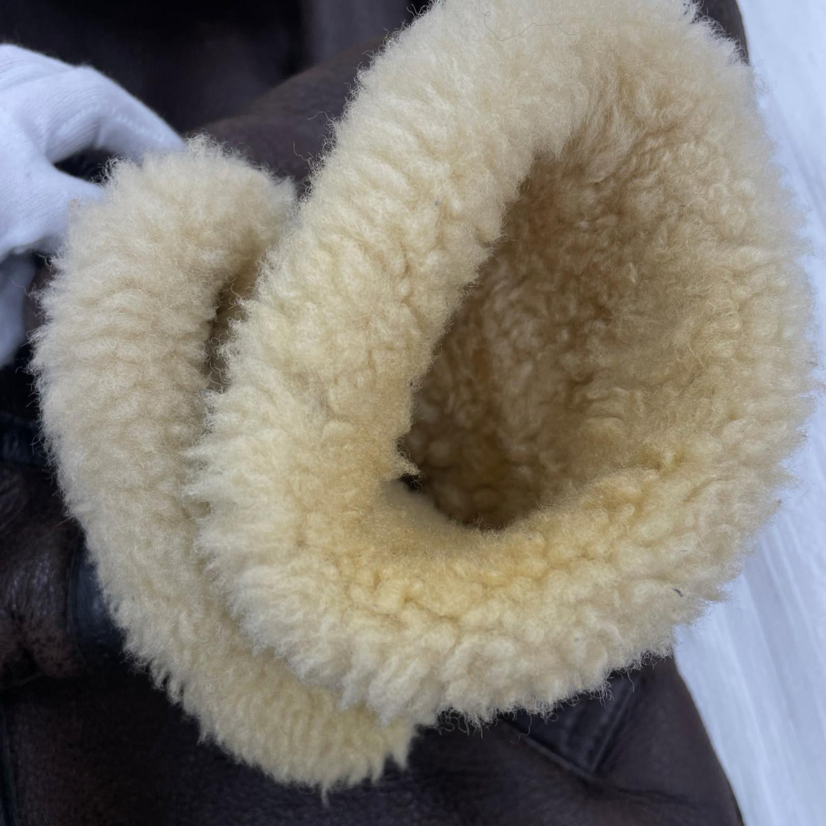 ジャケット MILITARY CLOTHING  B-3 ムートン M 茶 ブラウン